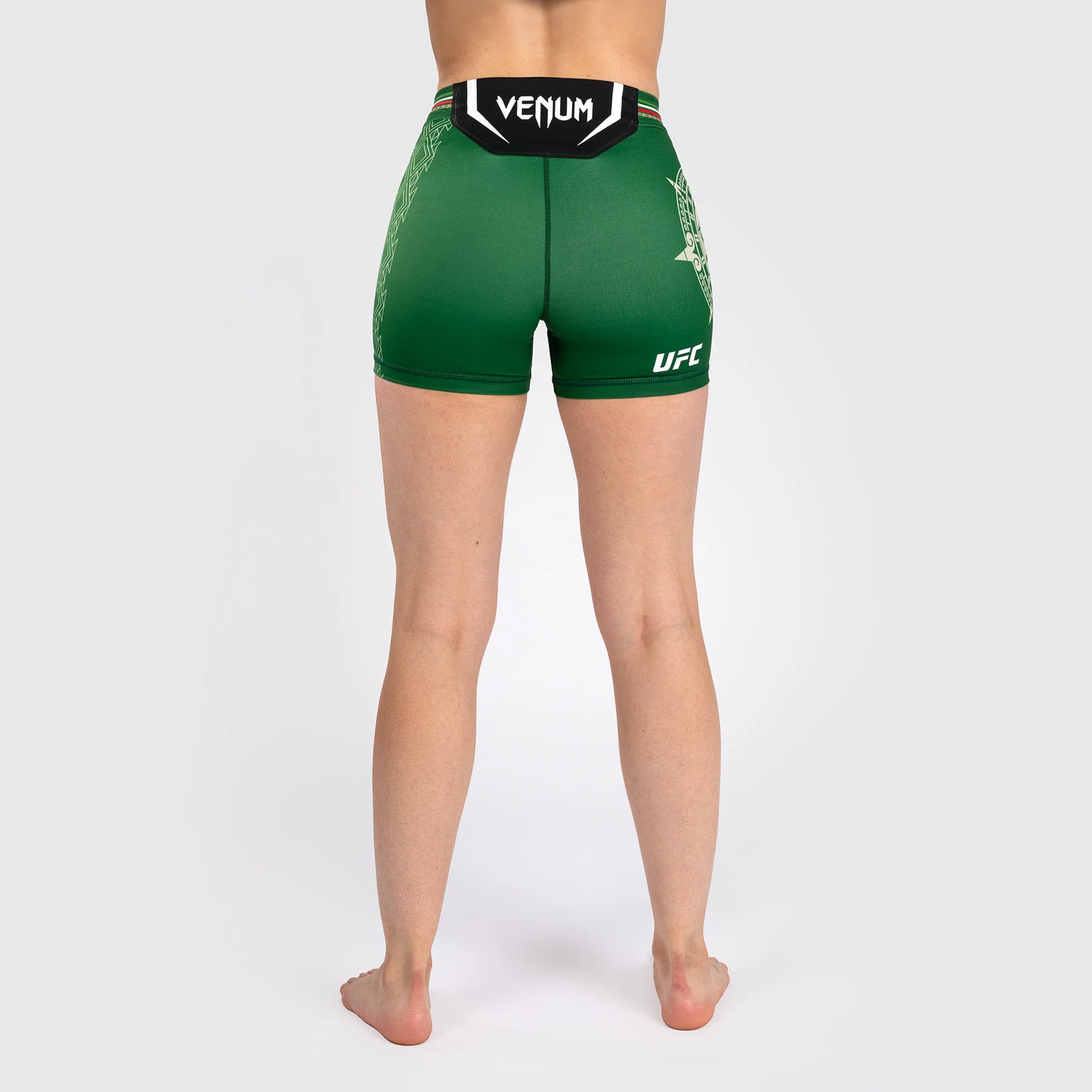 Noche UFC by Venum Authentic Fight Night Women’s Vale Tudo Short - Short Fit - Green - Image 2