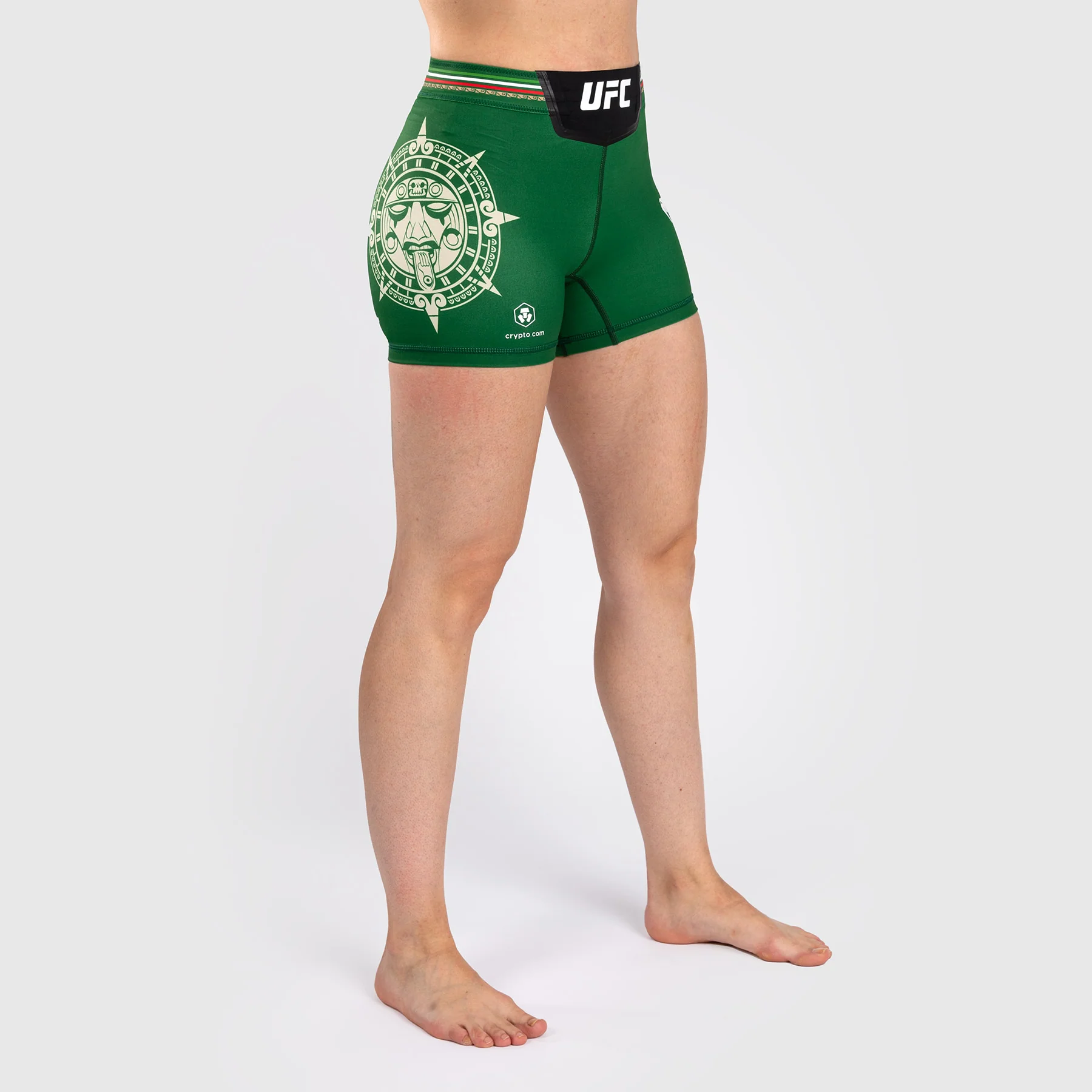 Noche UFC by Venum Authentic Fight Night Women’s Vale Tudo Short - Short Fit - Green - Image 4