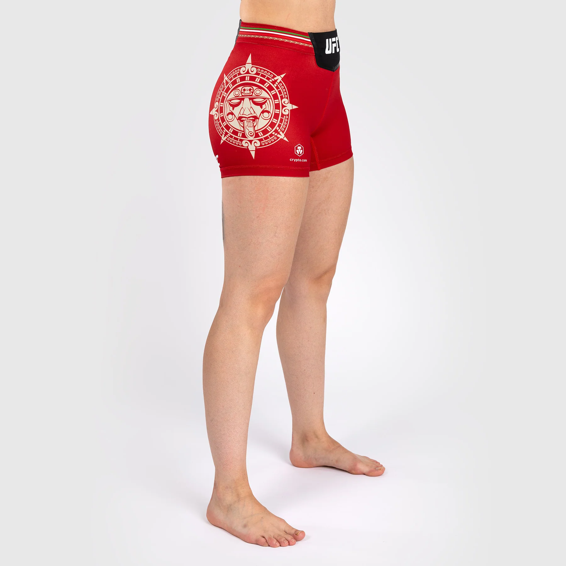 Noche UFC by Venum Authentic Fight Night Women’s Vale Tudo Short - Short Fit - Red - Image 3