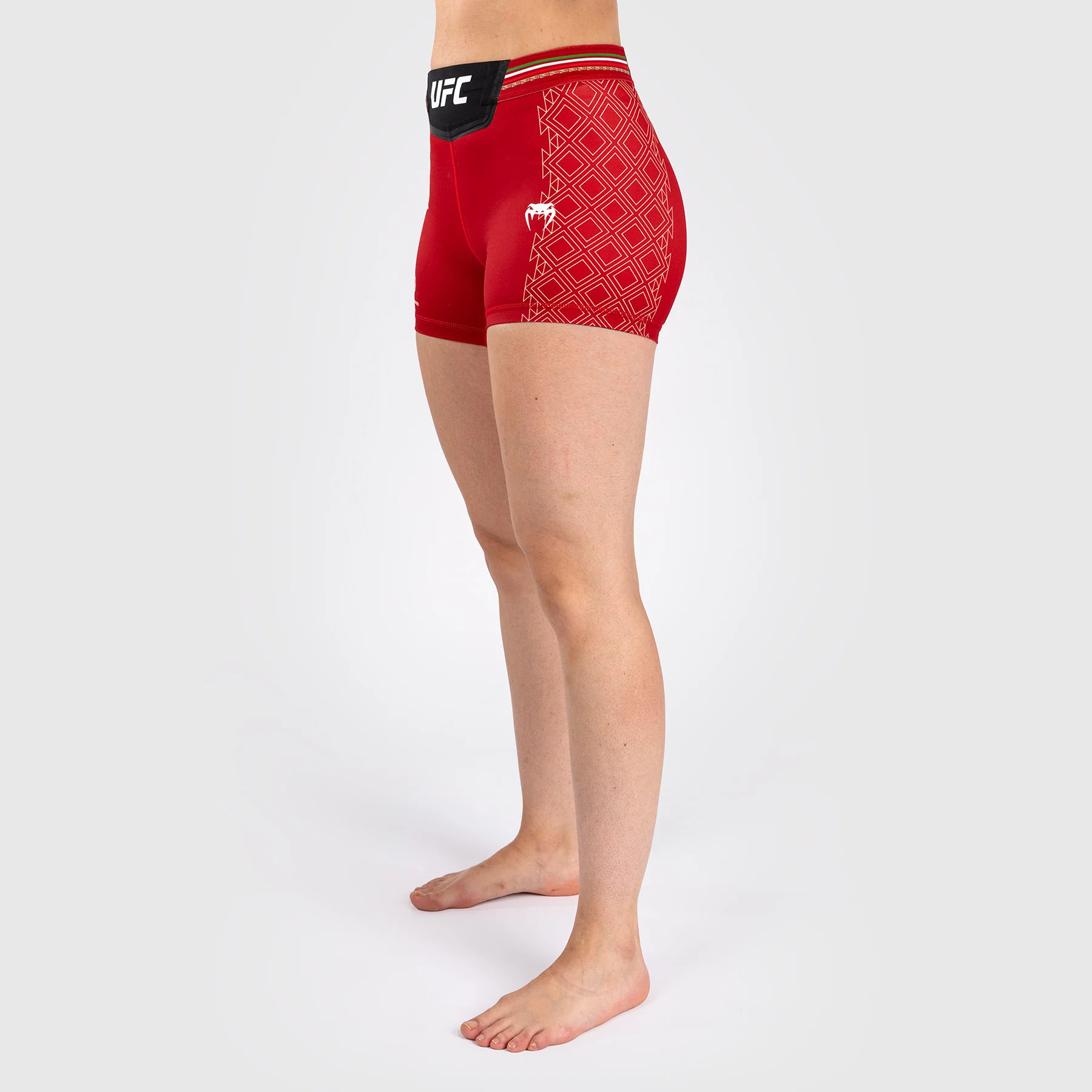 Noche UFC by Venum Authentic Fight Night Women’s Vale Tudo Short - Short Fit - Red - Image 4