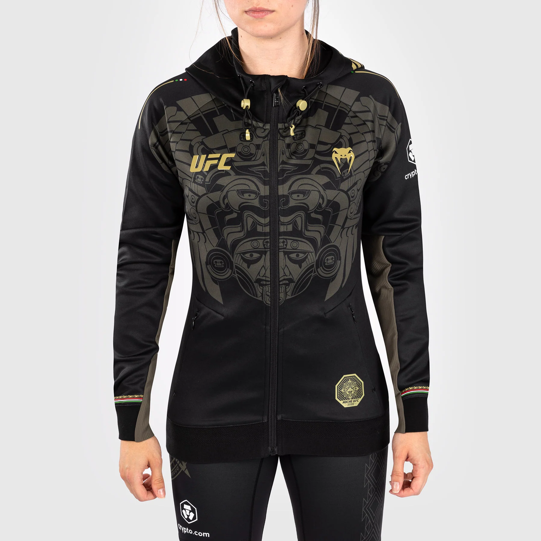 Noche UFC By Venum Authentic Fight Night Women’s Walkout Hoodie - Black