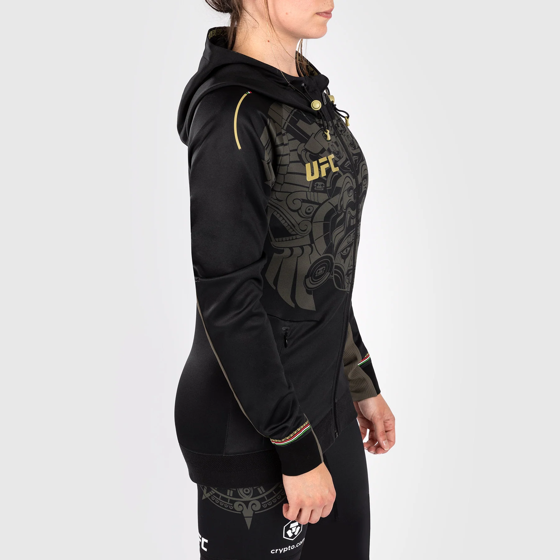 Noche UFC By Venum Authentic Fight Night Women’s Walkout Hoodie - Black - Image 4
