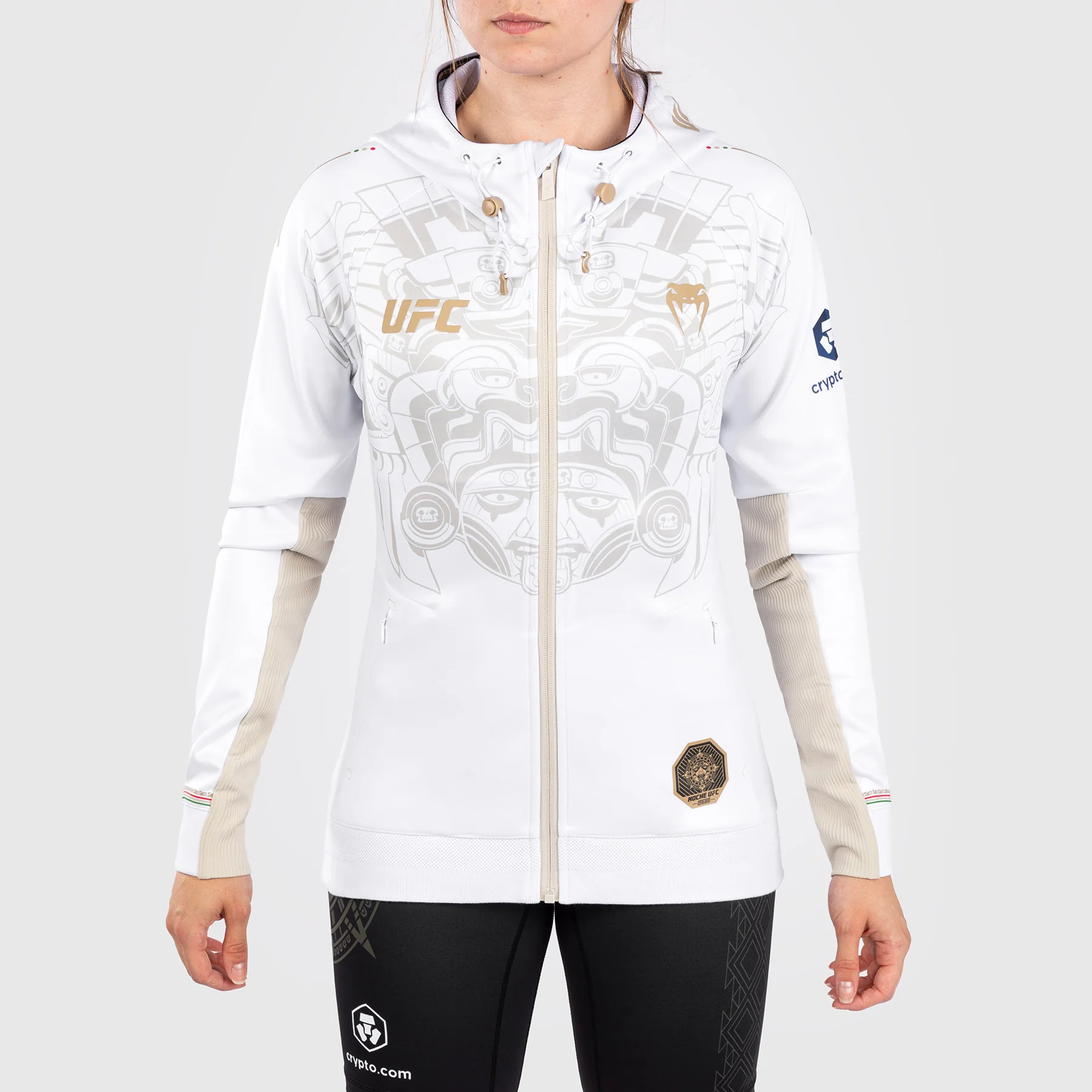 Noche UFC By Venum Authentic Fight Night Women’s Walkout Hoodie - White