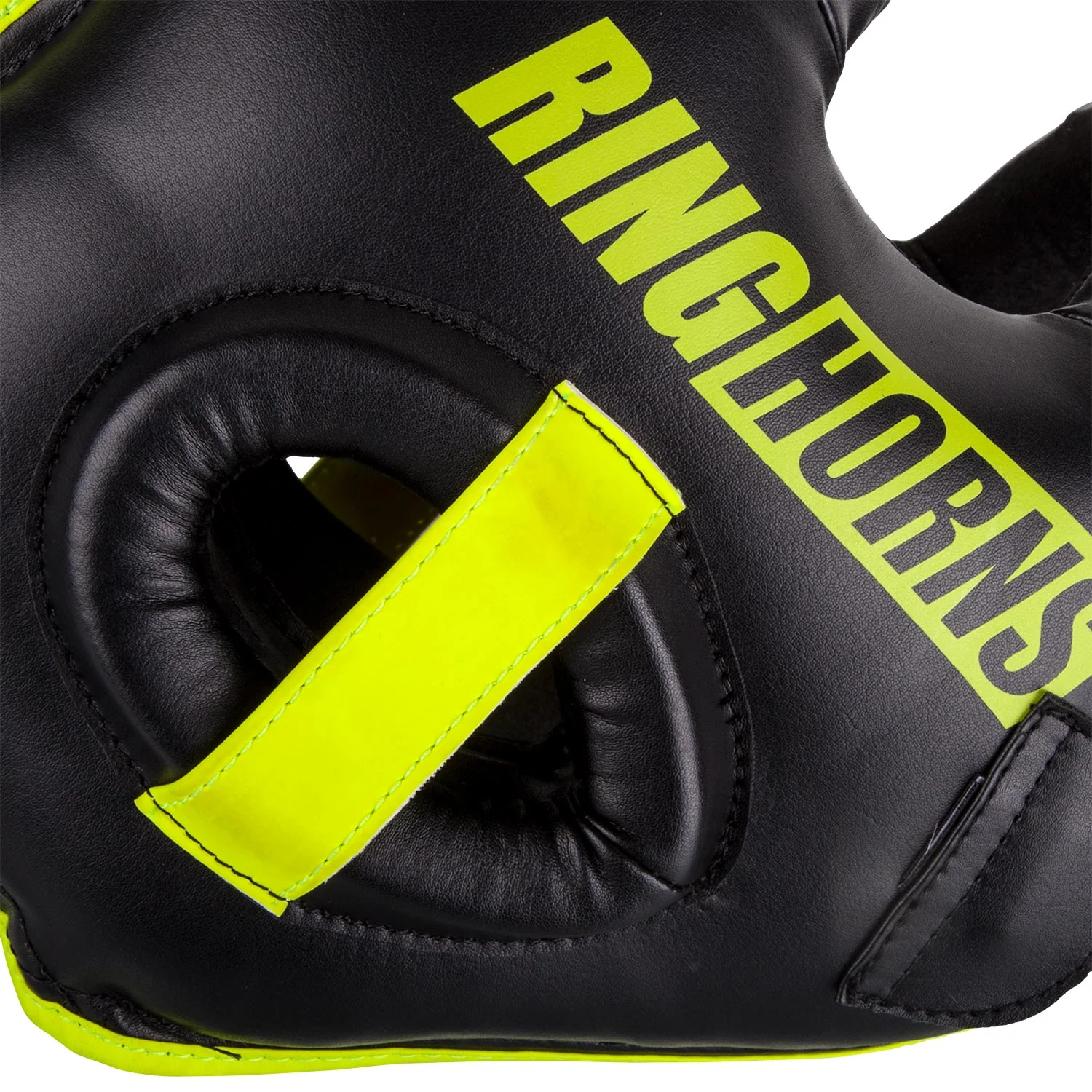 Ringhorns Nitro Headgear-Black/Neo Yellow - Image 4