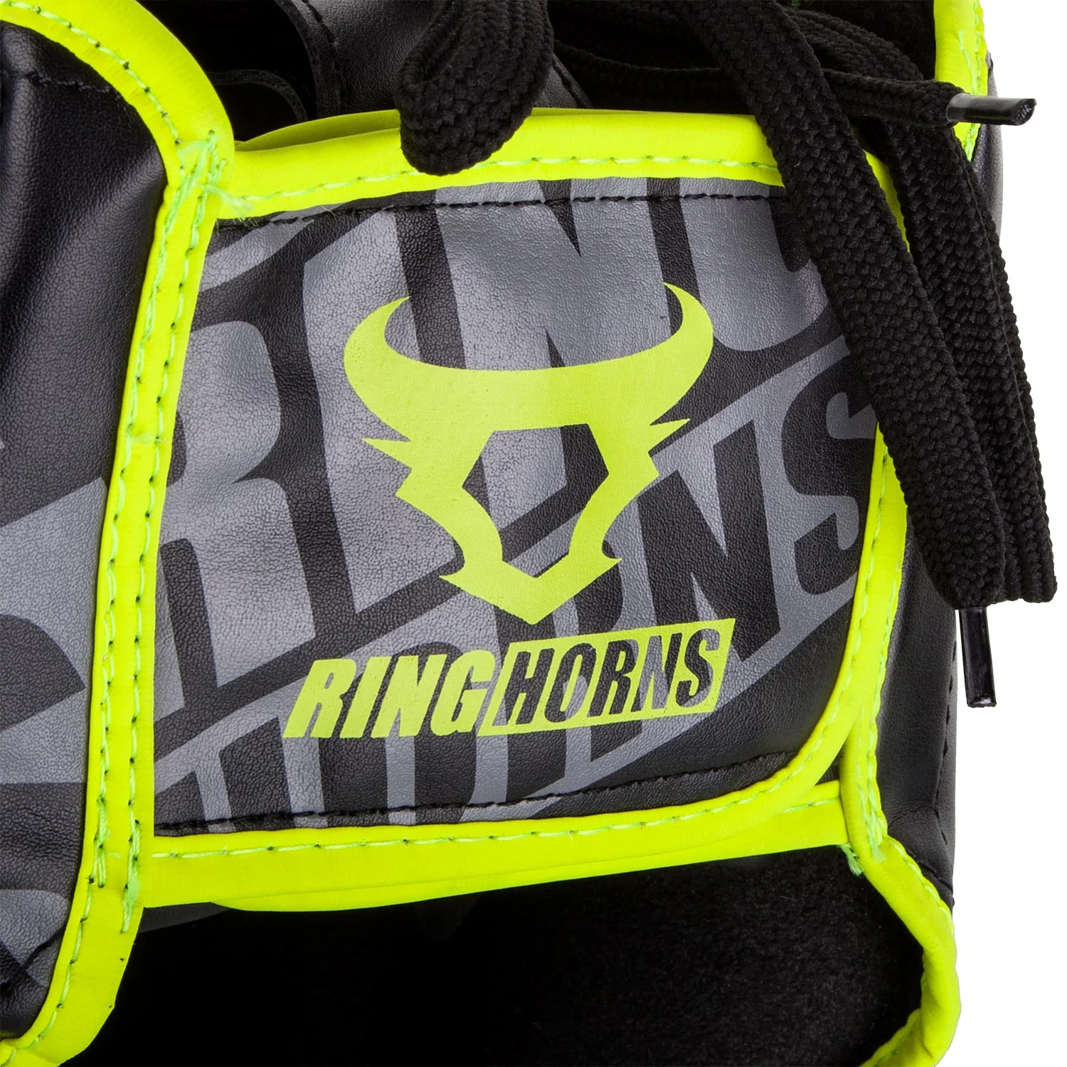 Ringhorns Nitro Headgear-Black/Neo Yellow - Image 6