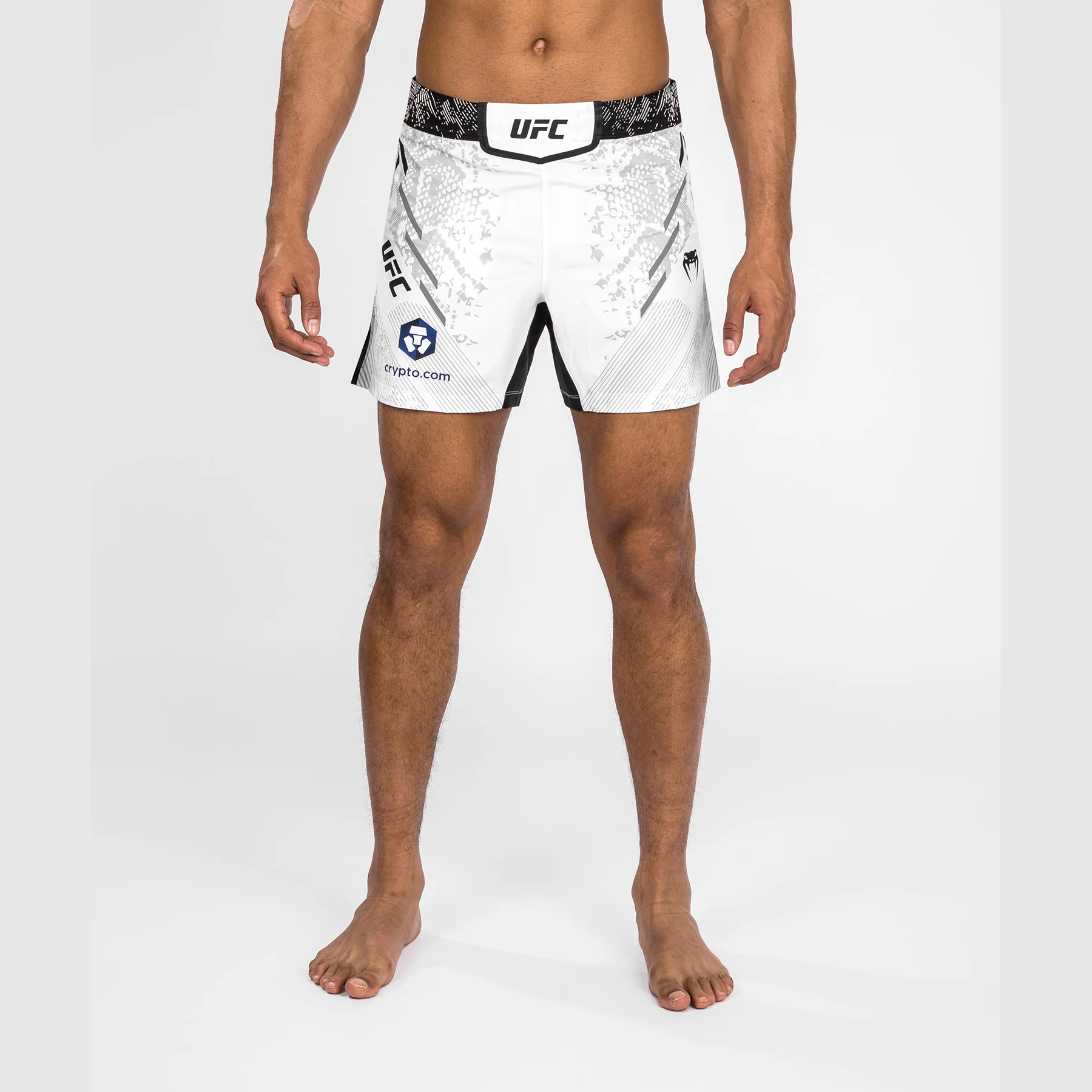 UFC Adrenaline by Venum Personalized Authentic Fight Night Men's Fight Short - Short Fit - White - Image 7
