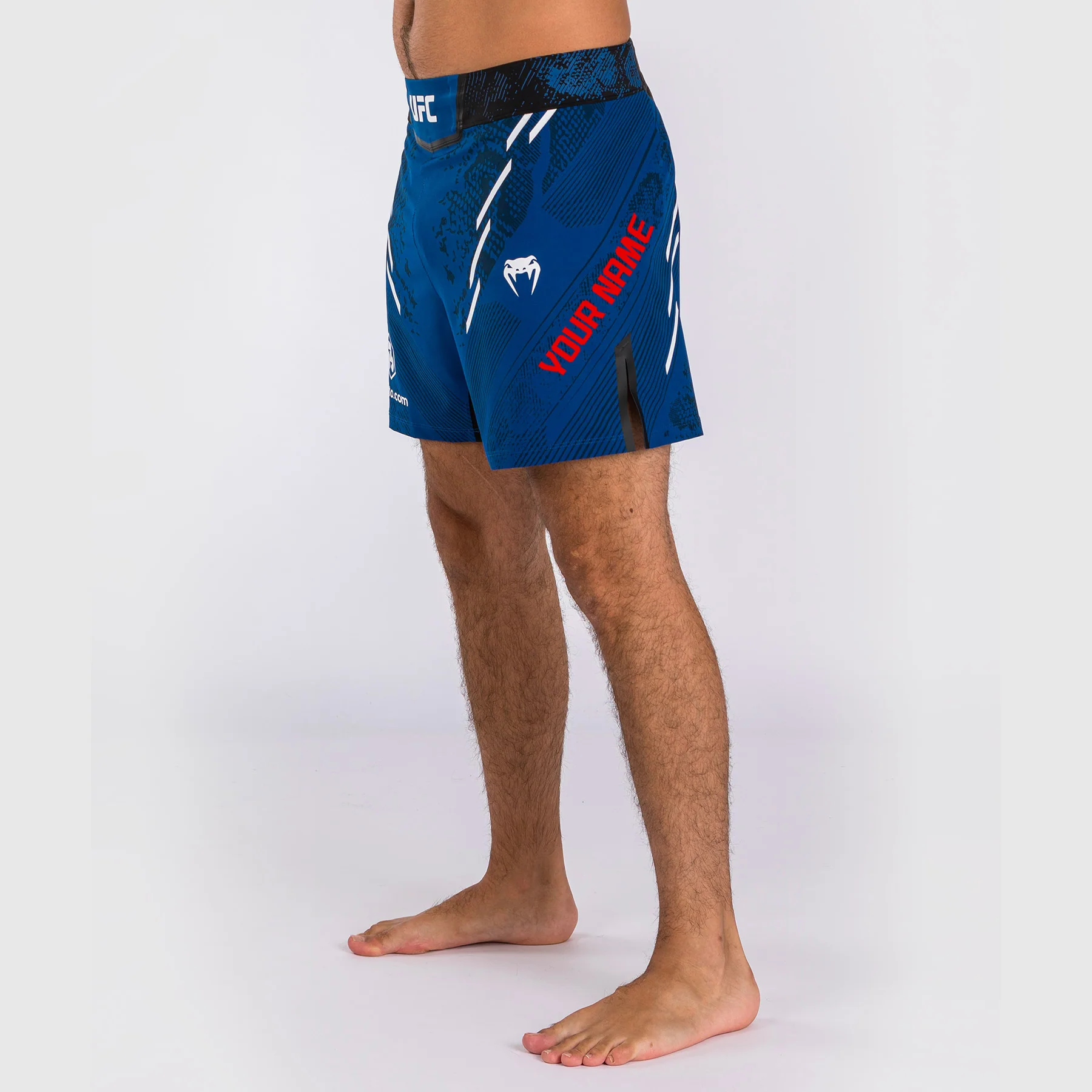 UFC Adrenaline by Venum Personalized Authentic Fight Night Men's Fight Short - Short Fit - Blue