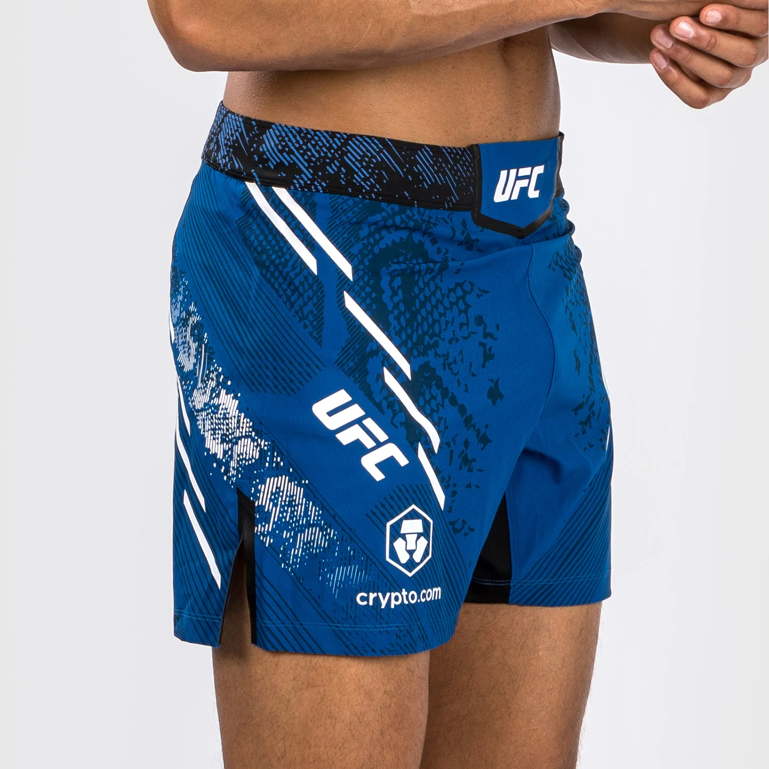 UFC Adrenaline by Venum Personalized Authentic Fight Night Men's Fight Short - Short Fit - Blue - Image 5