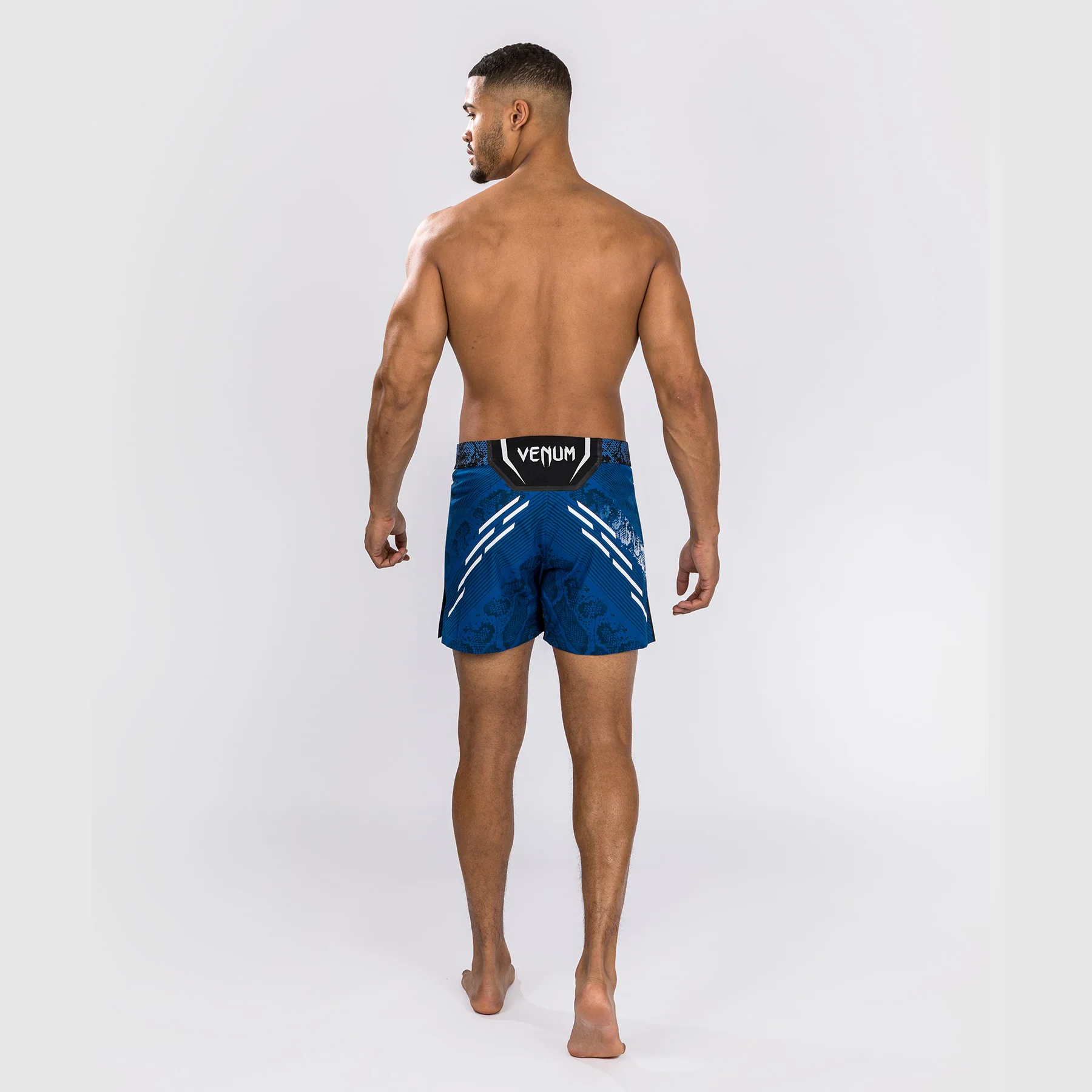 UFC Adrenaline by Venum Personalized Authentic Fight Night Men's Fight Short - Short Fit - Blue - Image 6