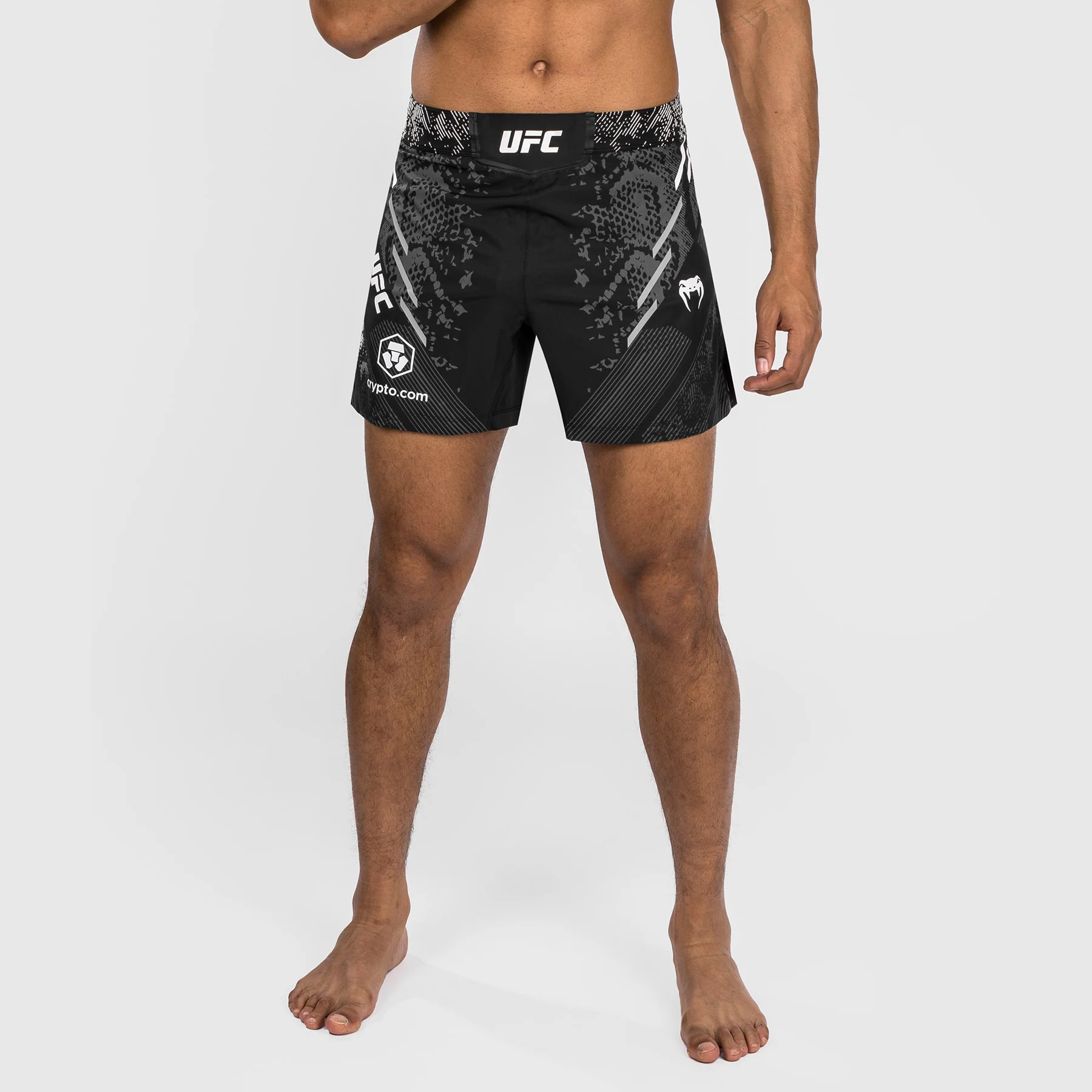 UFC Adrenaline by Venum Personalized Authentic Fight Night Men's Fight Short - Short Fit - Black - Image 8