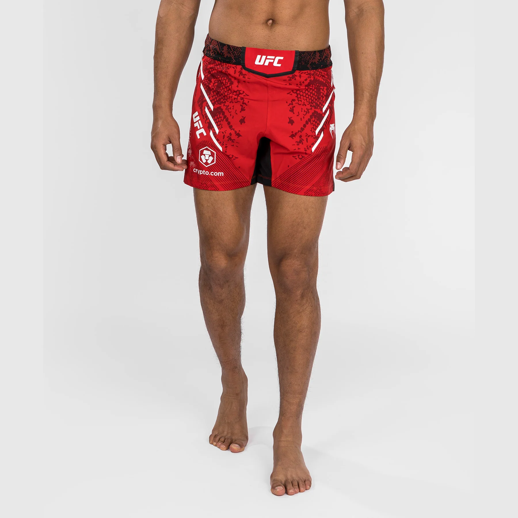 UFC Adrenaline by Venum Personalized Authentic Fight Night Men's Fight Short - Short Fit - Red - Image 6