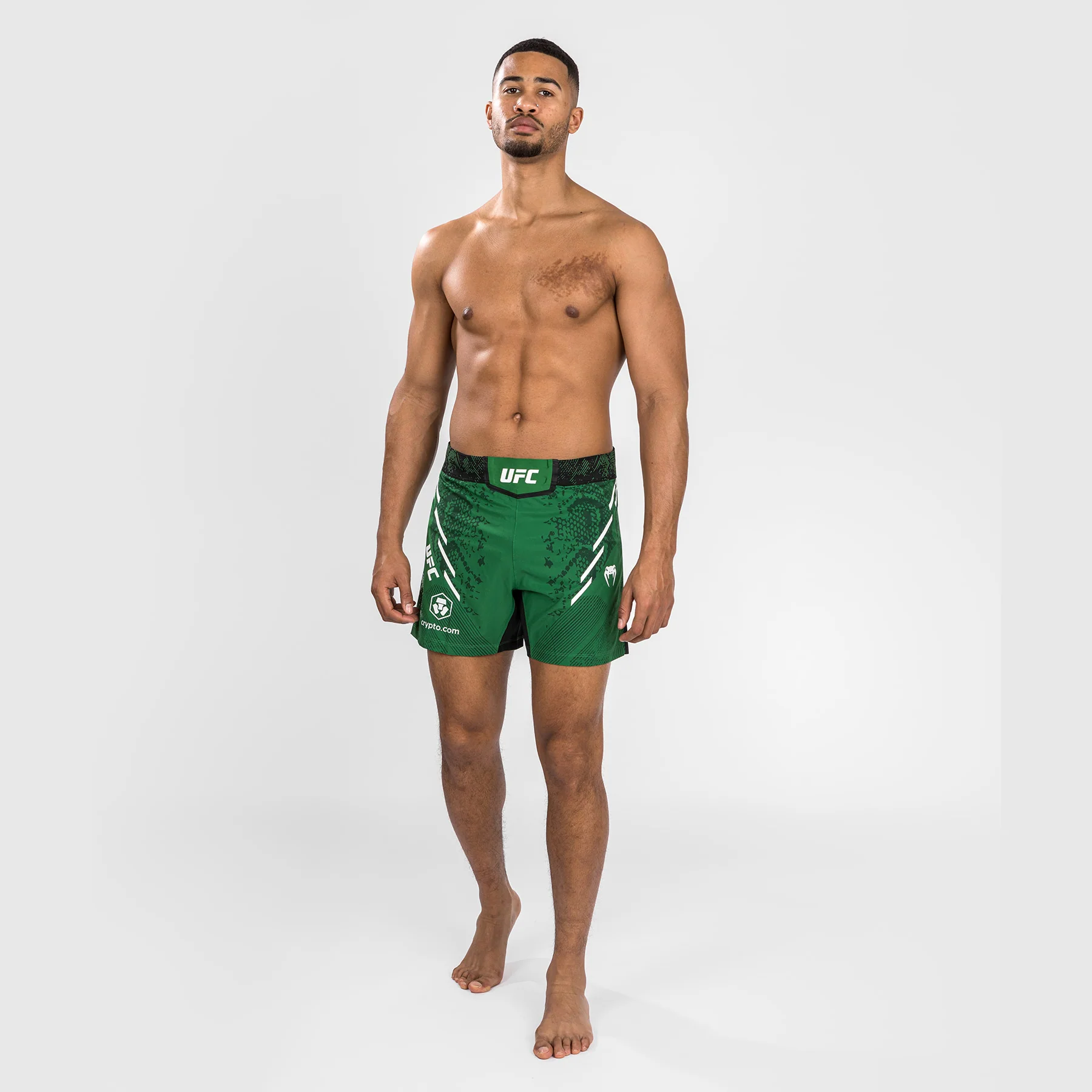 UFC Adrenaline by Venum Personalized Authentic Fight Night Men's Fight Short - Short Fit - Green