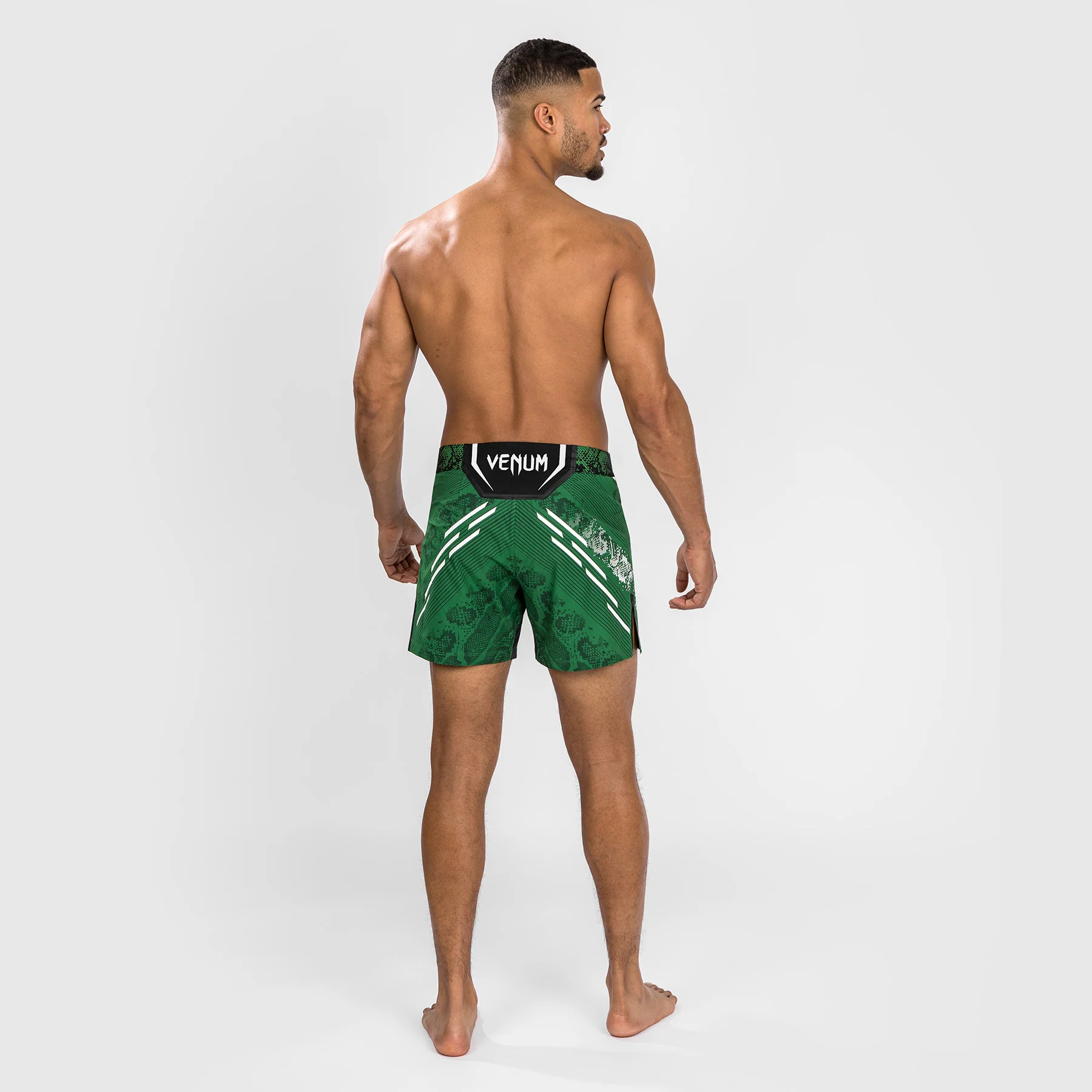 UFC Adrenaline by Venum Personalized Authentic Fight Night Men's Fight Short - Short Fit - Green - Image 3