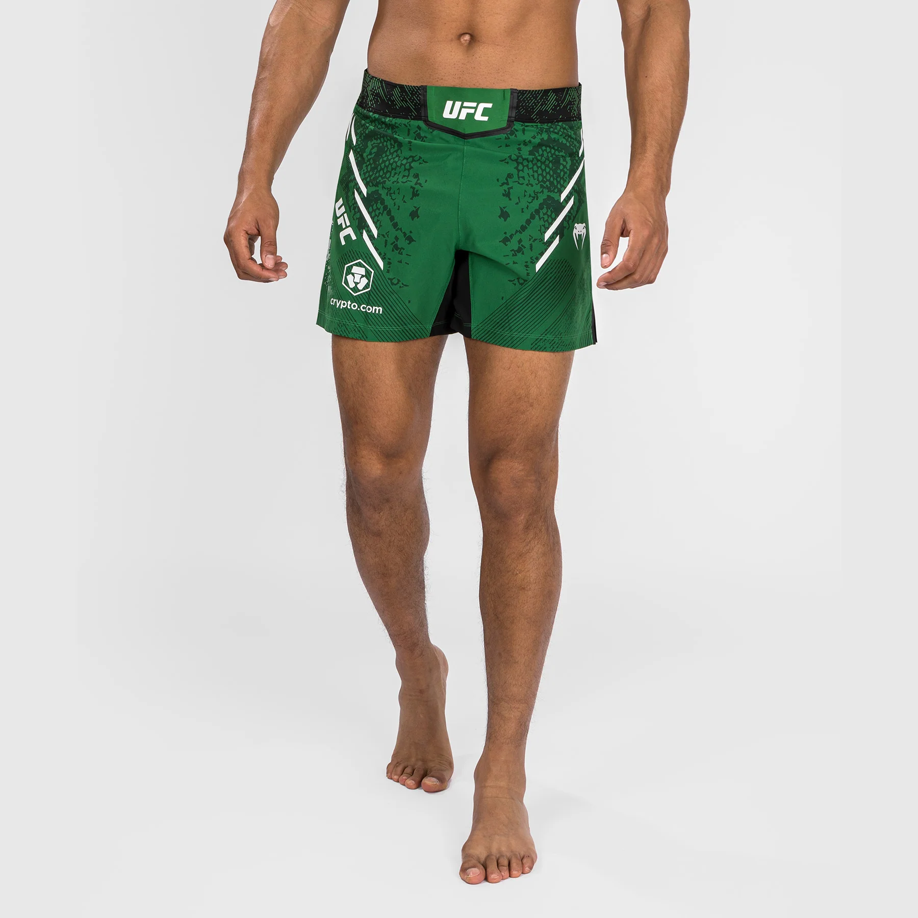 UFC Adrenaline by Venum Personalized Authentic Fight Night Men's Fight Short - Short Fit - Green - Image 6
