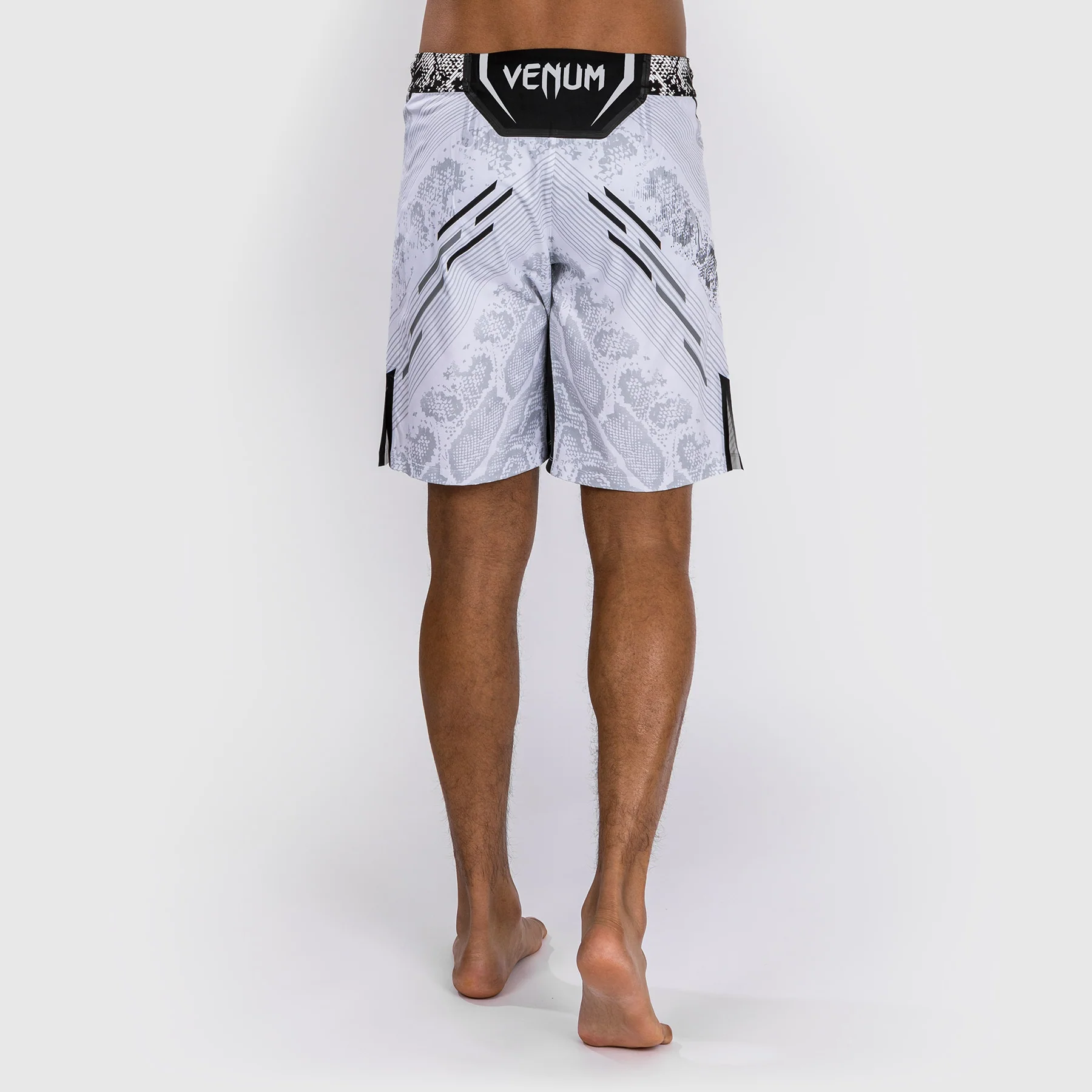 UFC Adrenaline by Venum Personalized Authentic Fight Night Men's Fight Short - Long Fit - White - Image 2