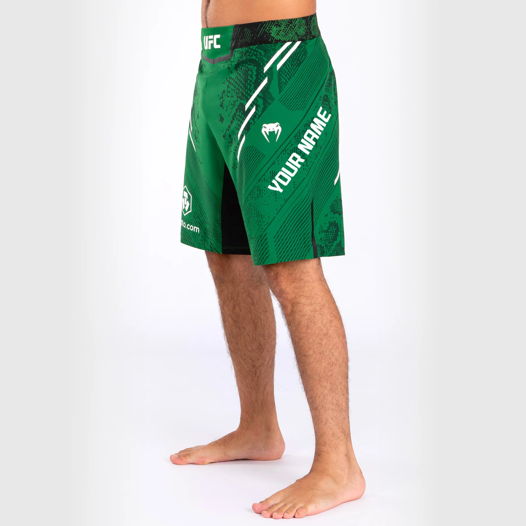 UFC Adrenaline by Venum Personalized Authentic Fight Night Men's Fight Short - Long Fit - Green
