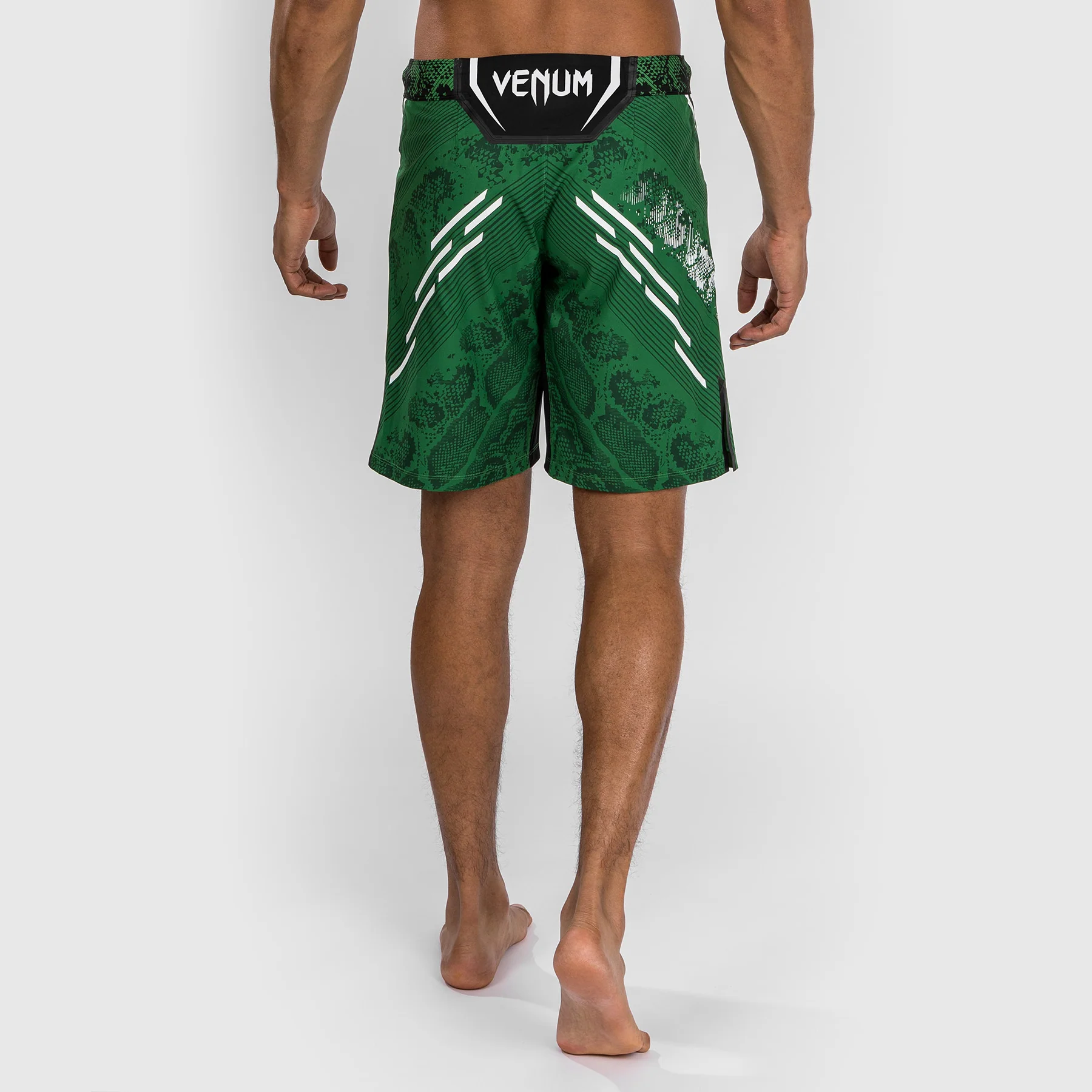 UFC Adrenaline by Venum Personalized Authentic Fight Night Men's Fight Short - Long Fit - Green - Image 2