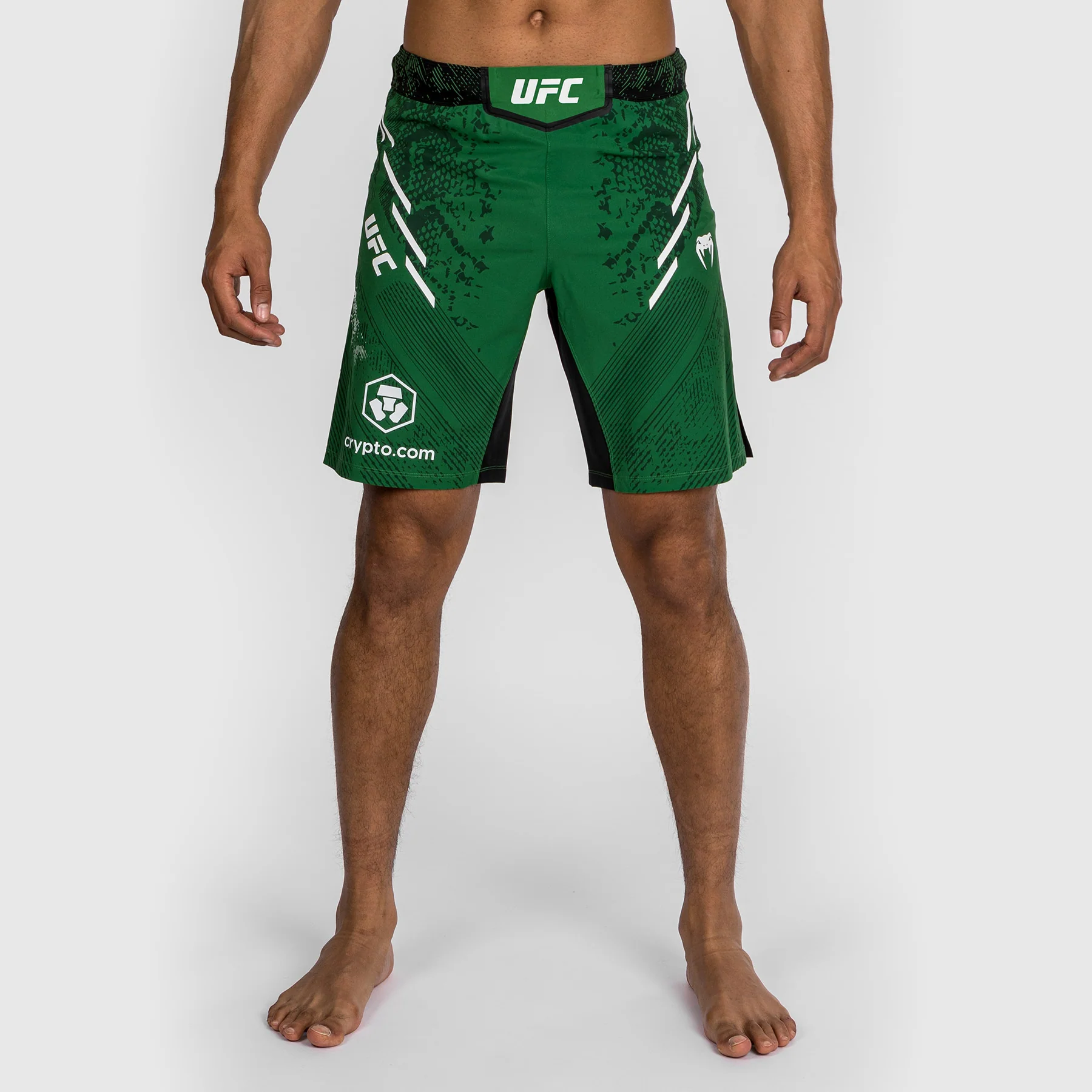 UFC Adrenaline by Venum Personalized Authentic Fight Night Men's Fight Short - Long Fit - Green - Image 3
