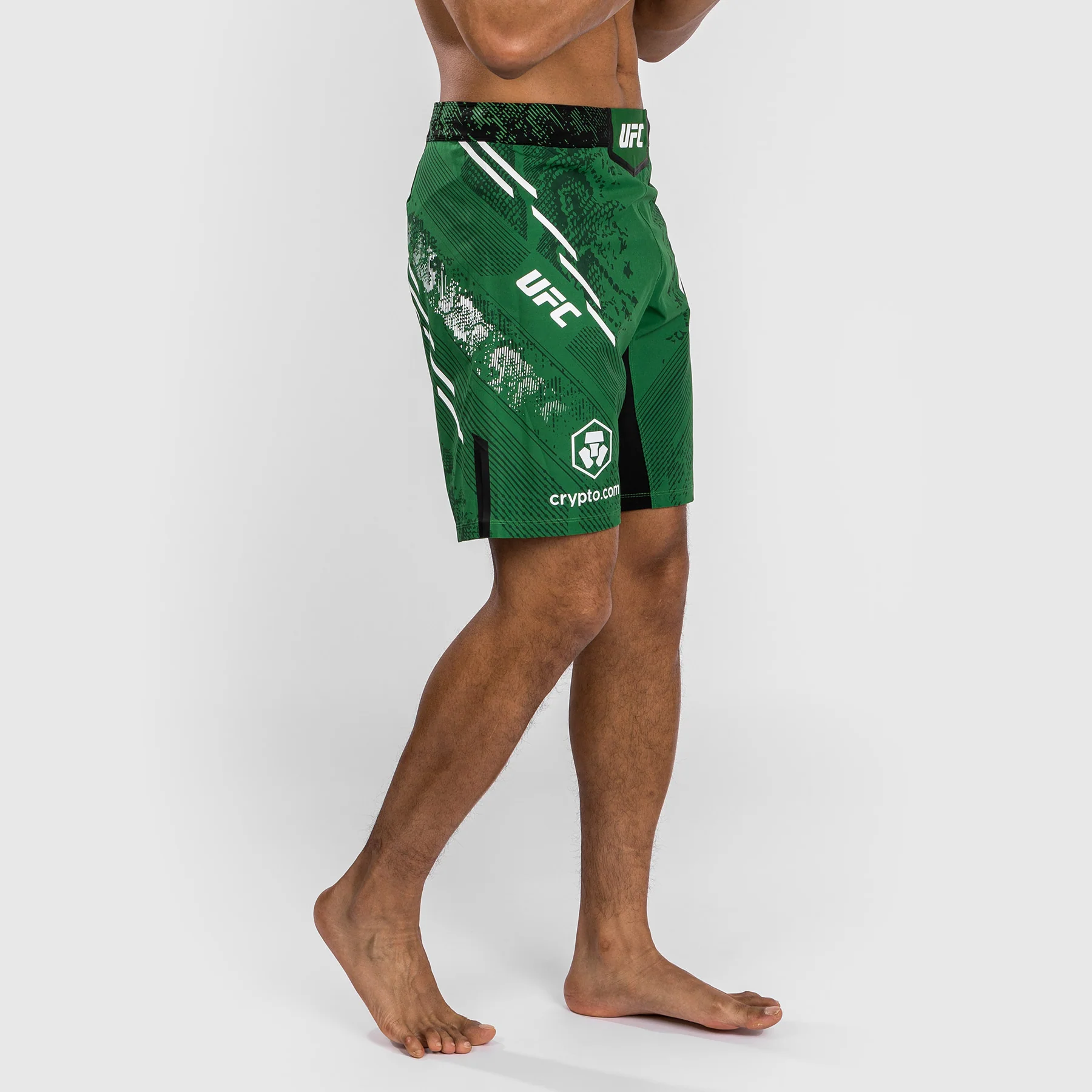 UFC Adrenaline by Venum Personalized Authentic Fight Night Men's Fight Short - Long Fit - Green - Image 5