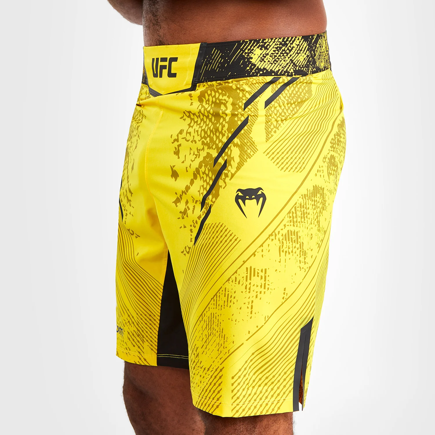 UFC Adrenaline by Venum Personalized Authentic Fight Night Men's Fight Short - Long Fit - Yellow - Image 6