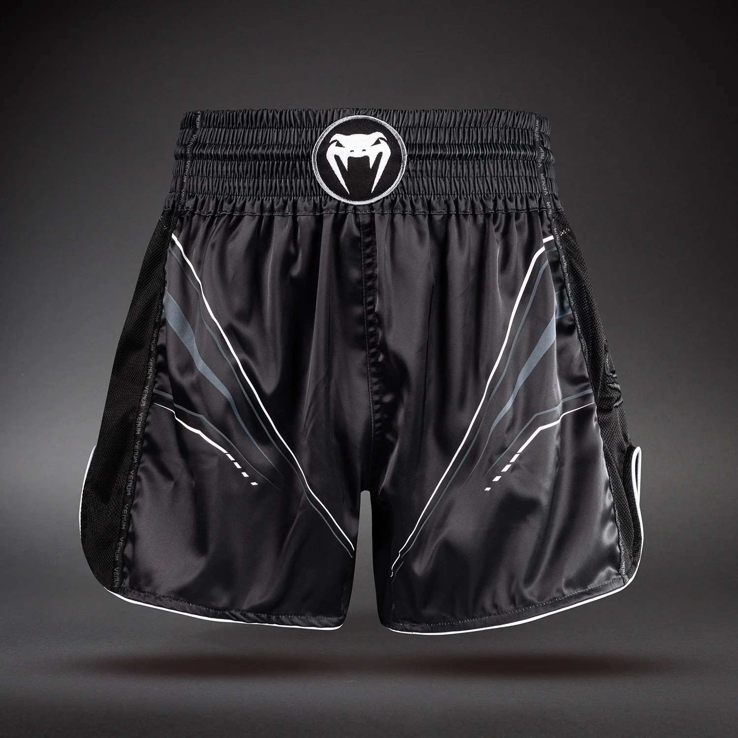Venum Streamline Muay Thai Shorts - Black/White