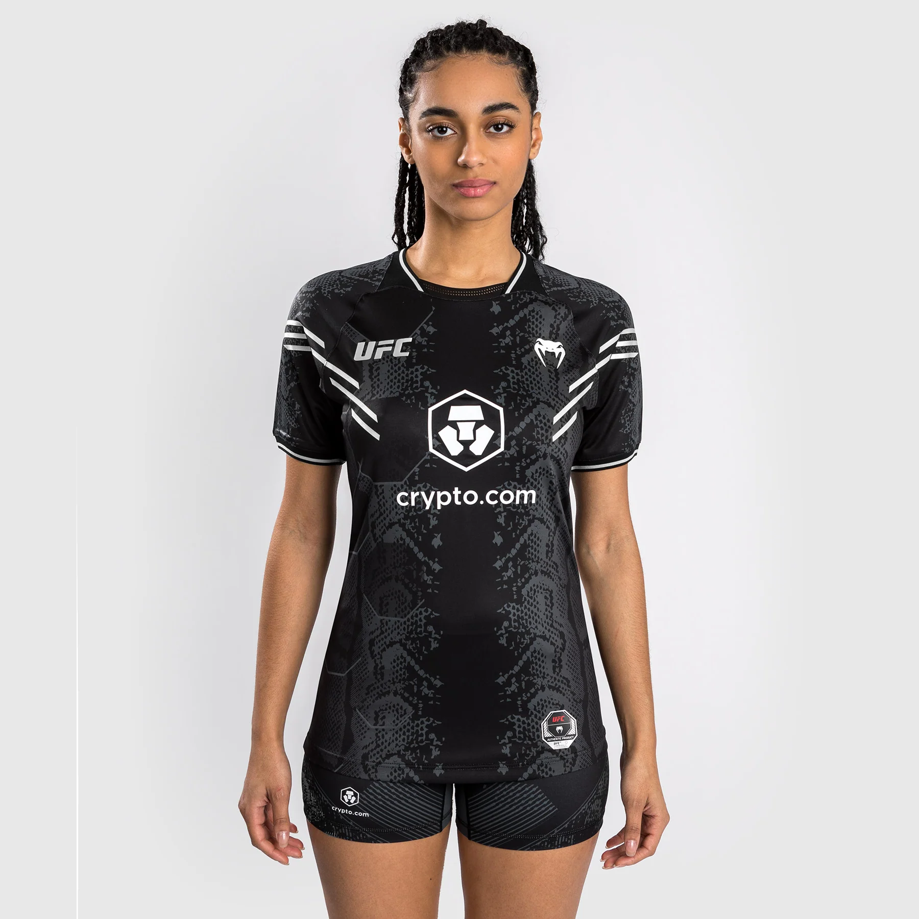 UFC Adrenaline by Venum Personalized Authentic Fight Night Women's Walkout Jersey - Black - Image 5