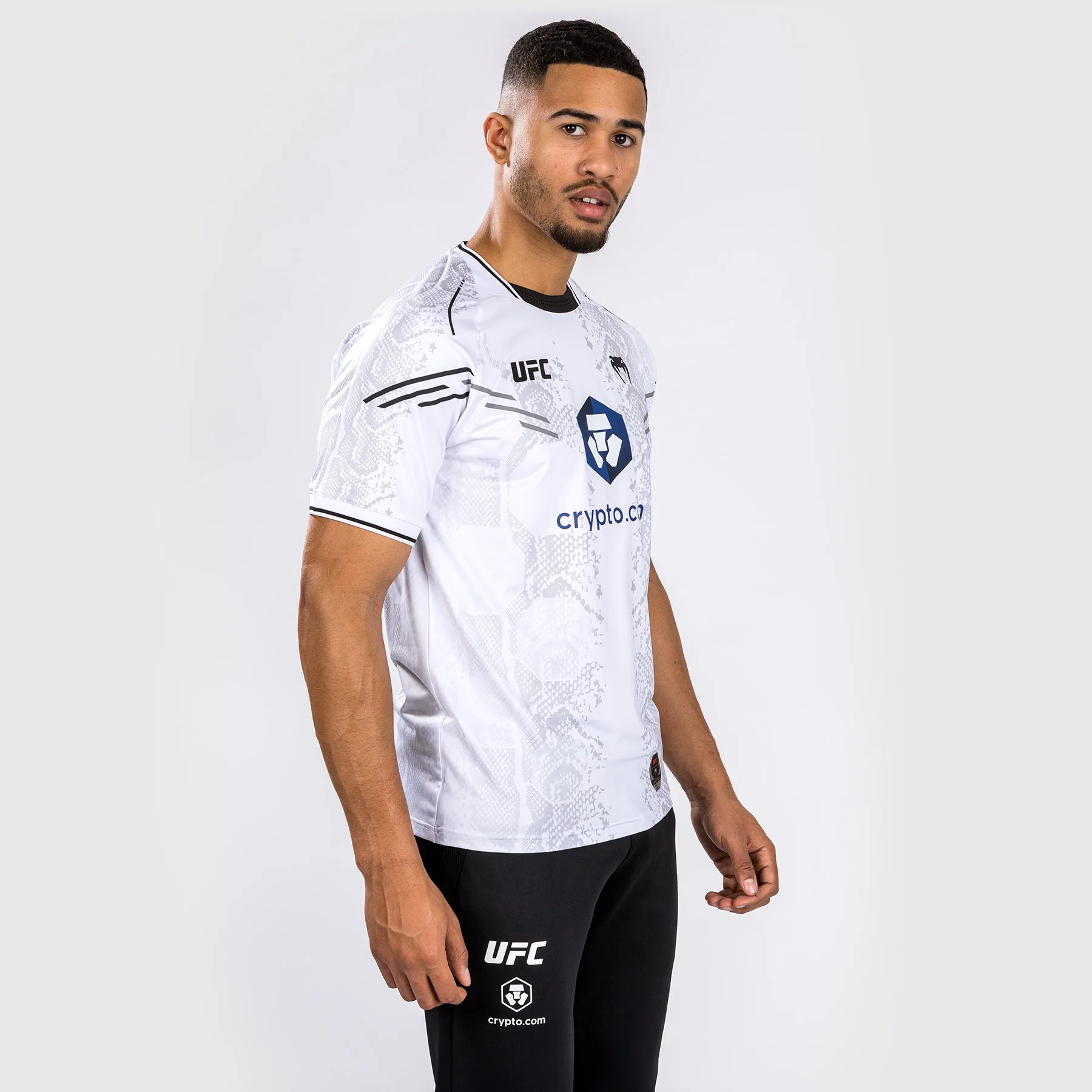 UFC Adrenaline by Venum Personalized Authentic Fight Night Men's Walkout Jersey - White - Image 4
