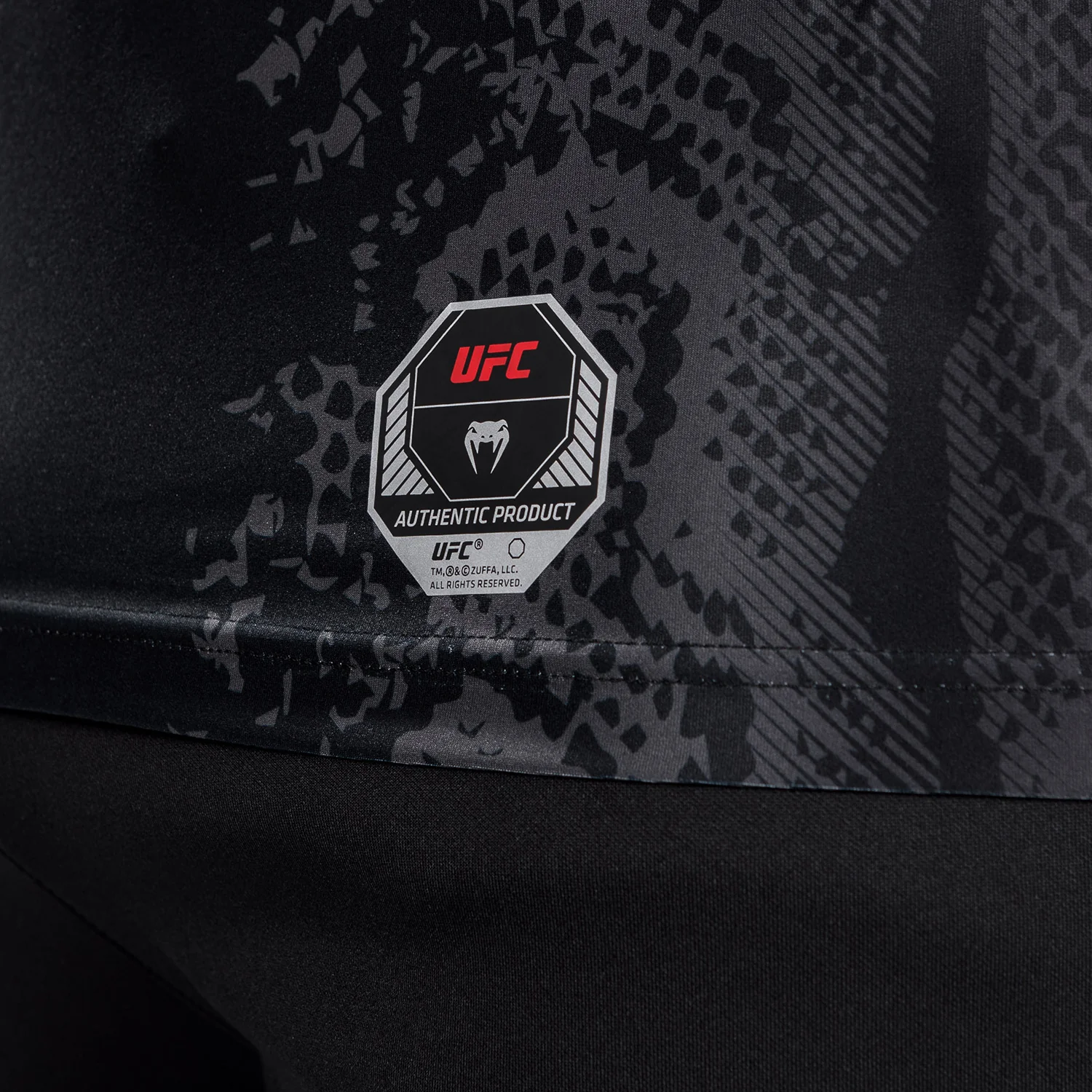 UFC Adrenaline by Venum Personalized Authentic Fight Night Men's Walkout Jersey - Black - Image 7
