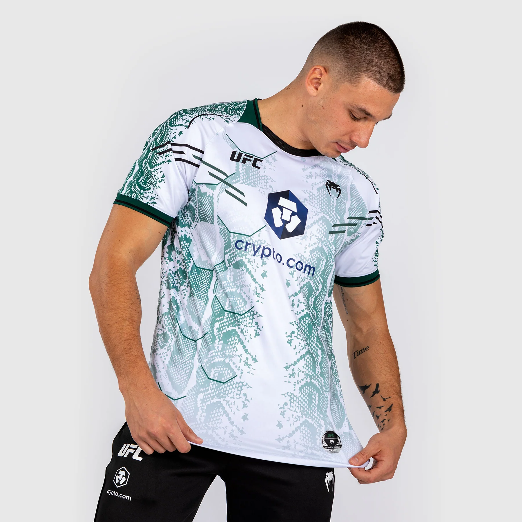 UFC Adrenaline by Venum Authentic Fight Night Men’s Jersey - Emerald Edition - White/Green
