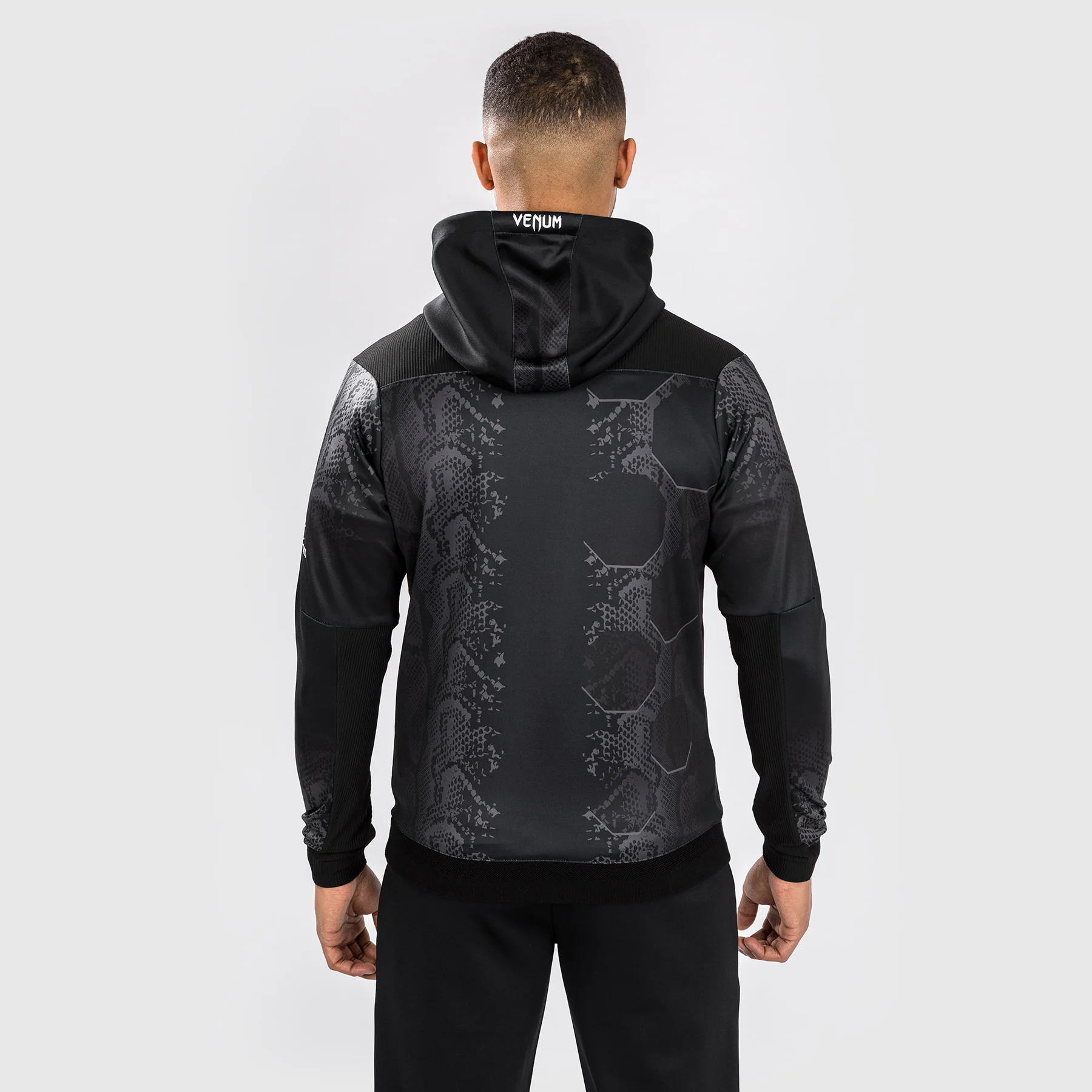 UFC Adrenaline by Venum Authentic Fight Night Men’s Walkout Hoodie - Black - Image 3
