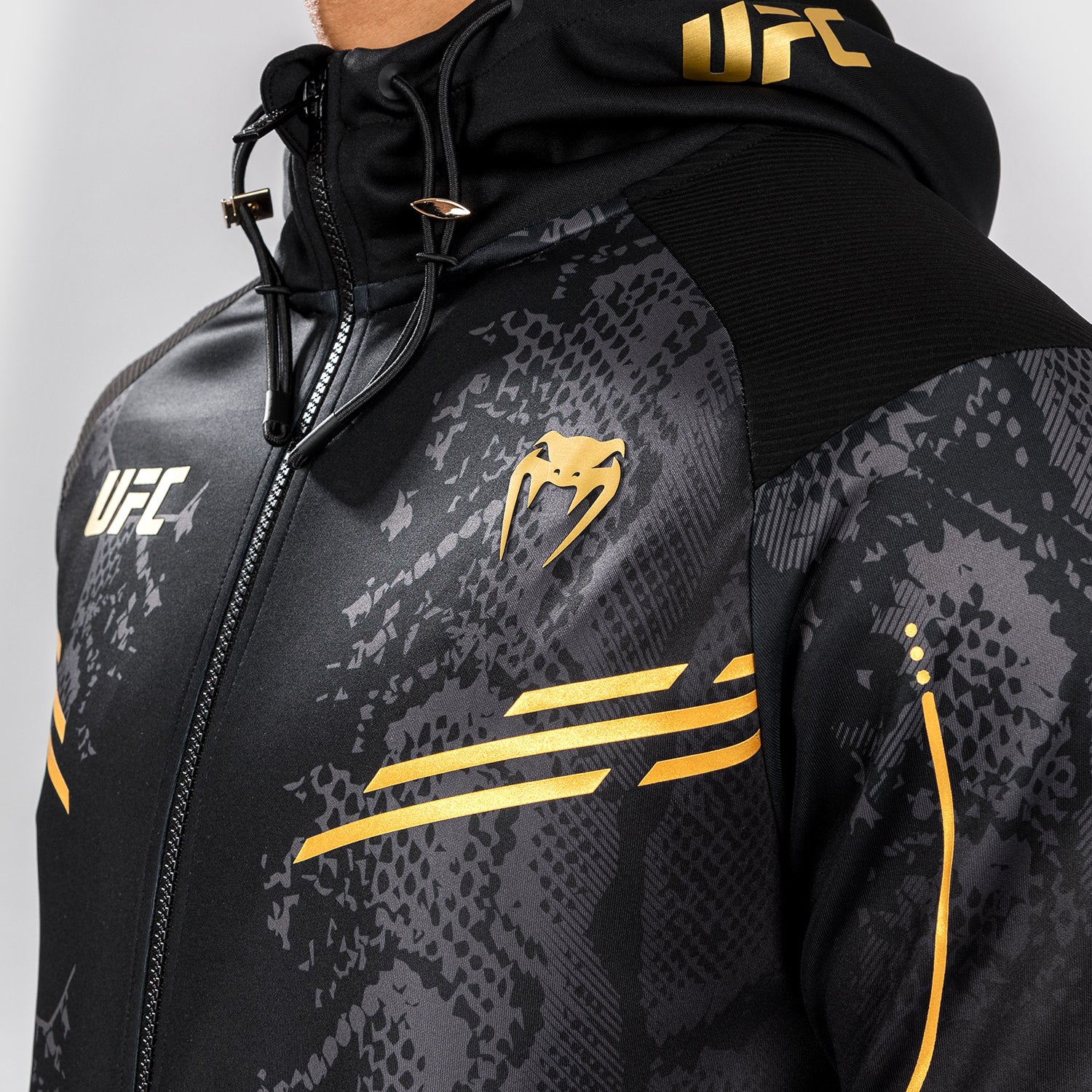 UFC Adrenaline by Venum Authentic Fight Night Men’s Walkout Hoodie - Champion - Image 10
