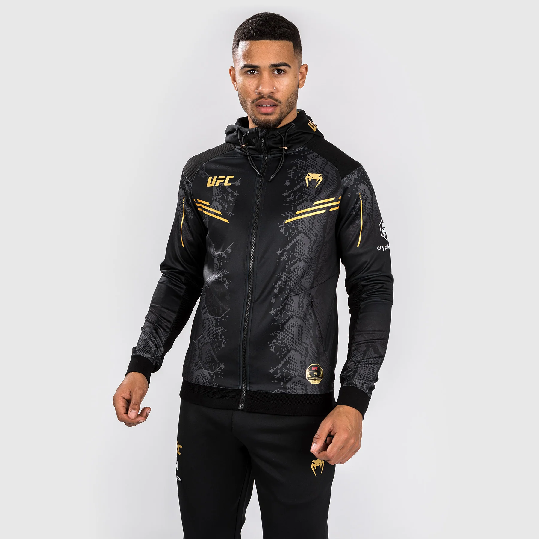 UFC Adrenaline by Venum Authentic Fight Night Men’s Walkout Hoodie - Champion - Image 6