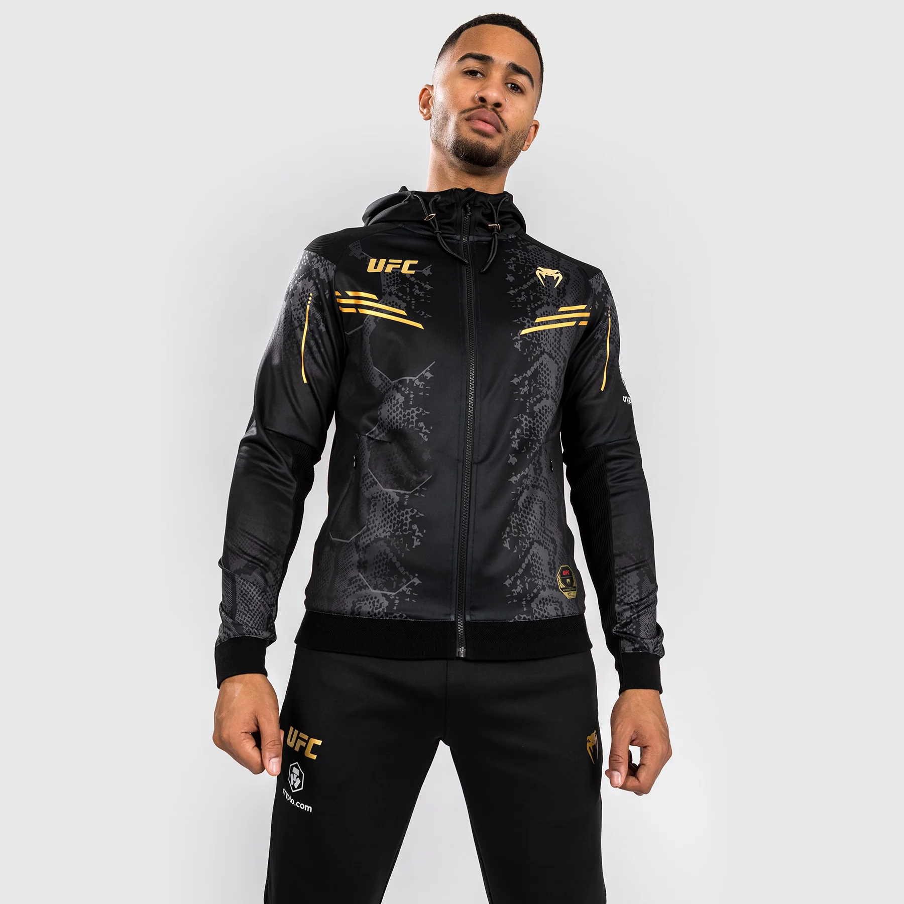 UFC Adrenaline by Venum Authentic Fight Night Men’s Walkout Hoodie - Champion - Image 7
