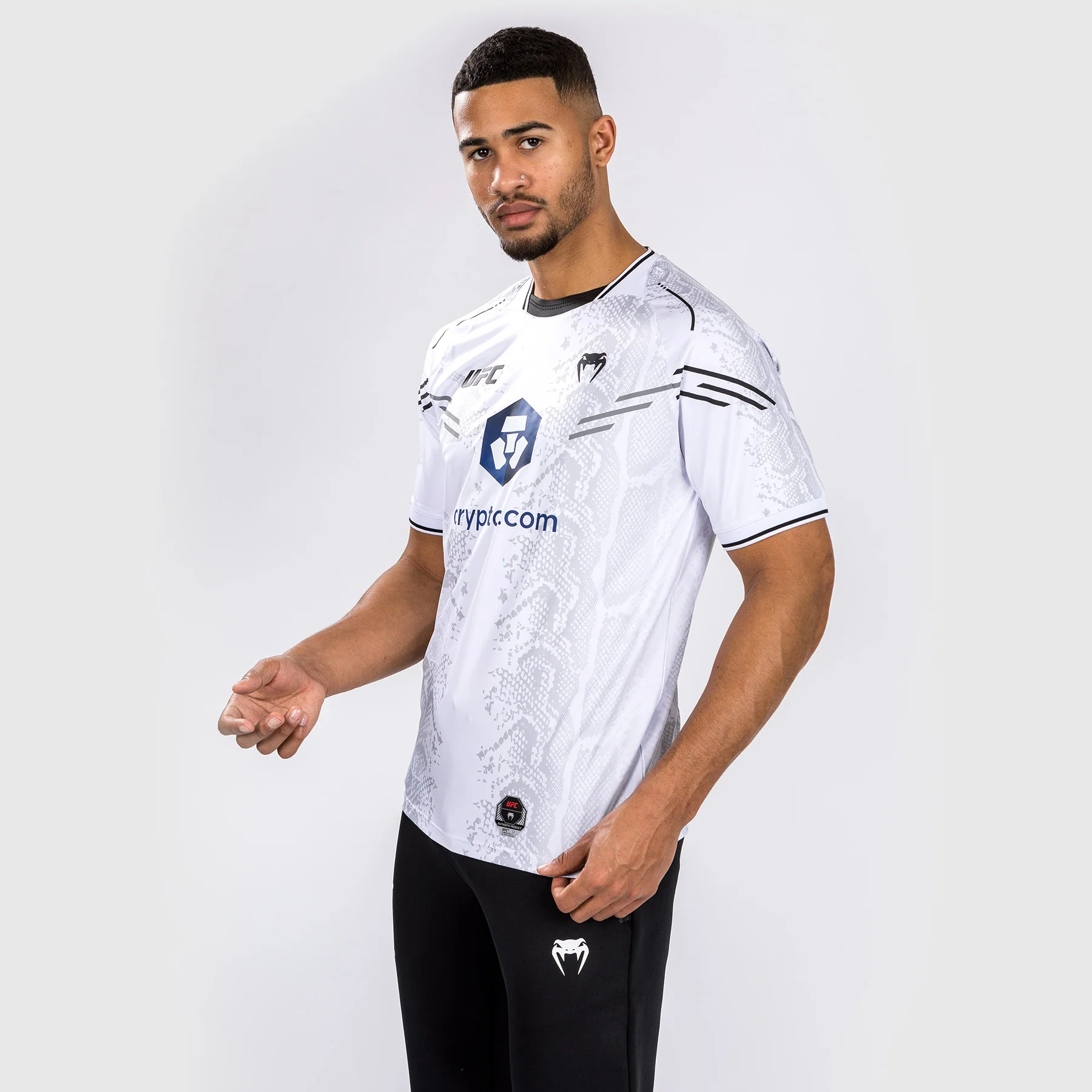 UFC Adrenaline by Venum Authentic Fight Night Men’s Walkout Jersey - White - Image 2