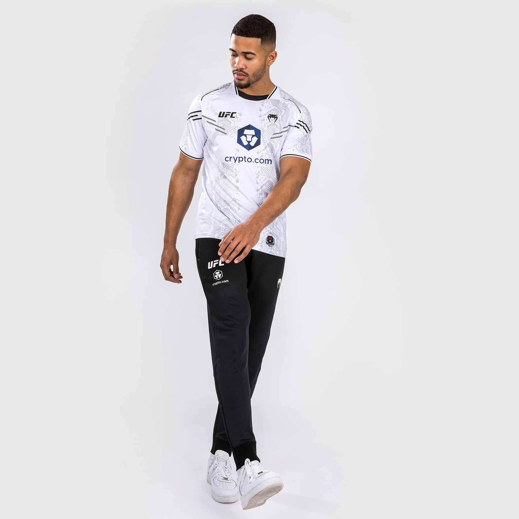 UFC Adrenaline by Venum Authentic Fight Night Men’s Walkout Jersey - White - Image 5