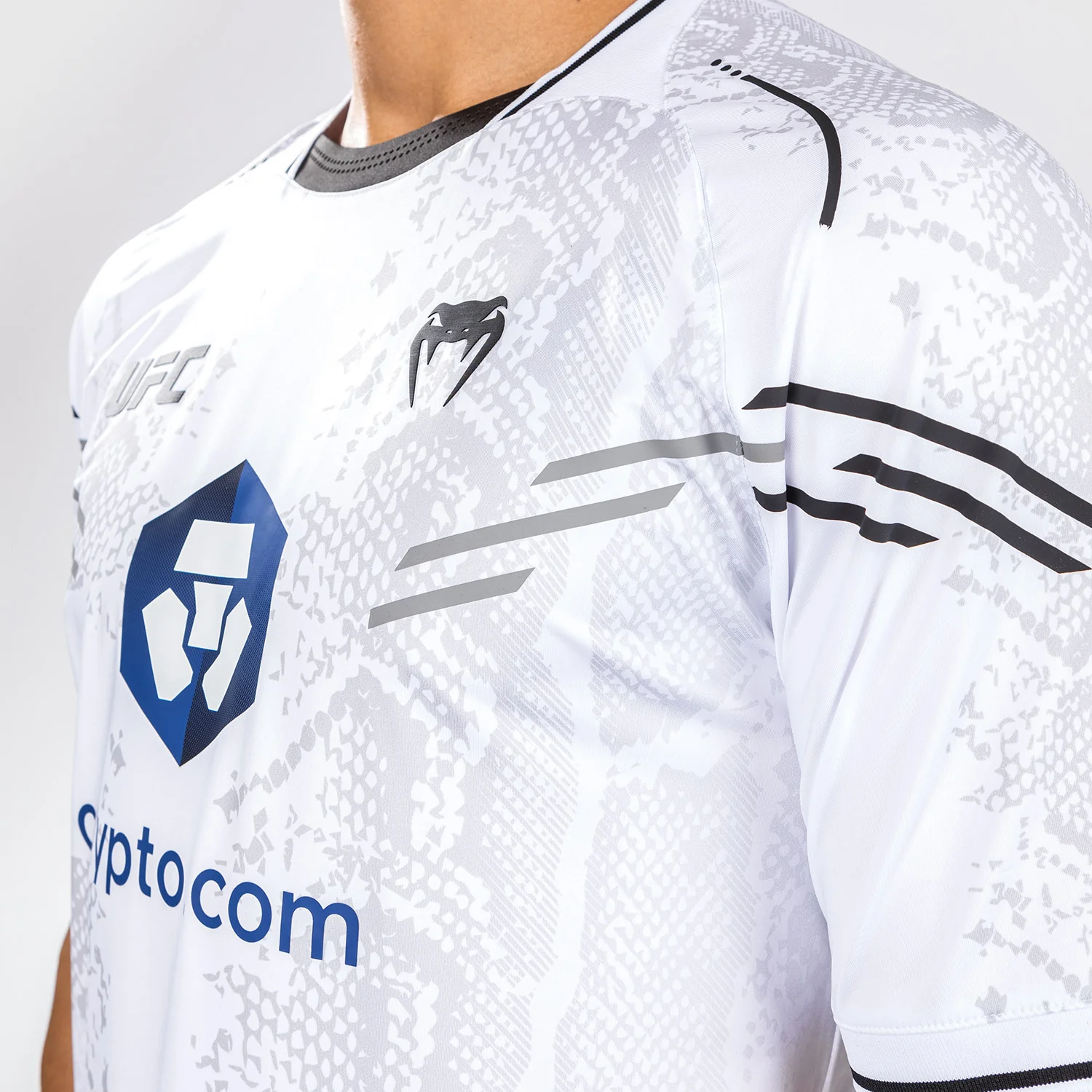 UFC Adrenaline by Venum Authentic Fight Night Men’s Walkout Jersey - White - Image 8