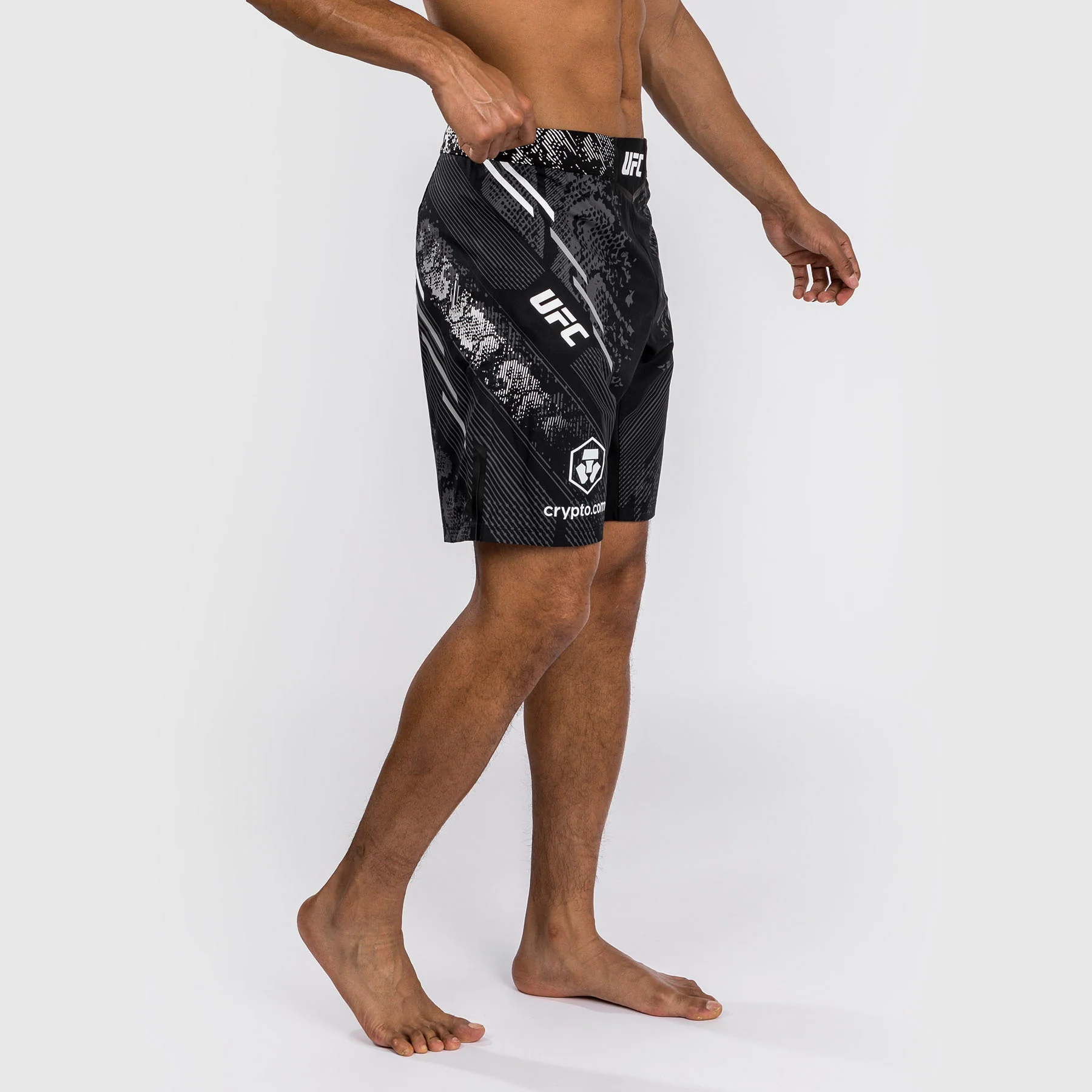 UFC Adrenaline by Venum Authentic Fight Night Men's Fight Short - Long Fit - Black - Image 3