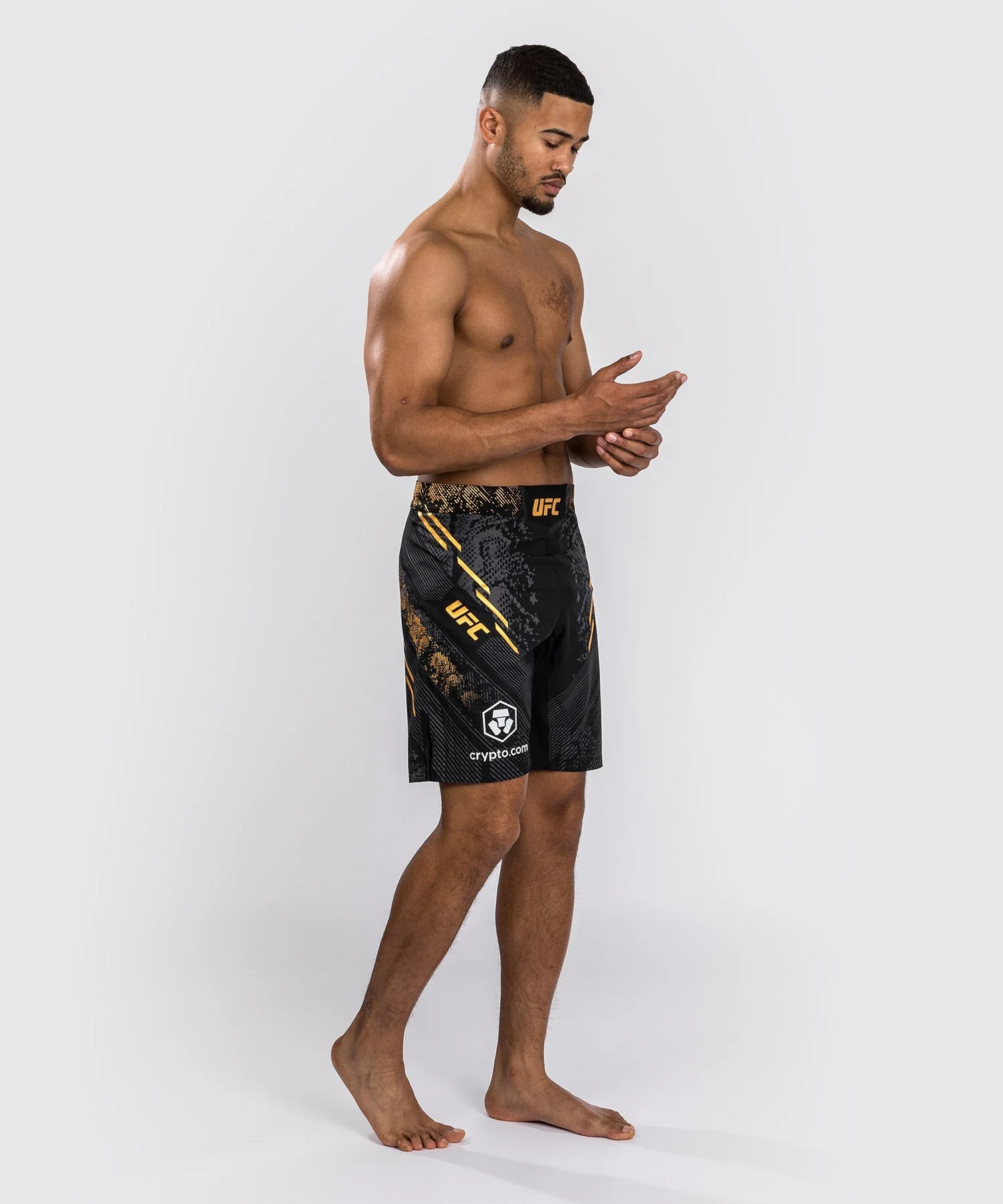UFC Adrenaline by Venum Authentic Fight Night Men's Fight Short - Long Fit  - Champion - Image 4