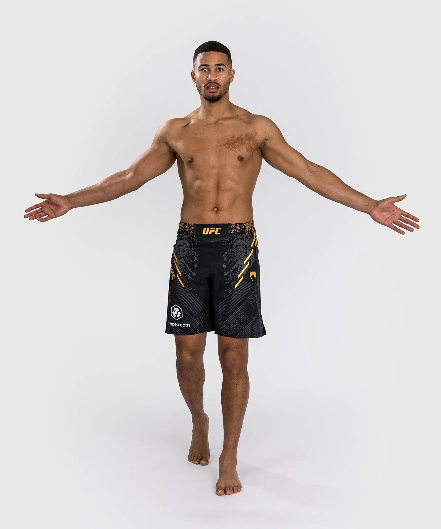 UFC Adrenaline by Venum Authentic Fight Night Men's Fight Short - Long Fit  - Champion - Image 5