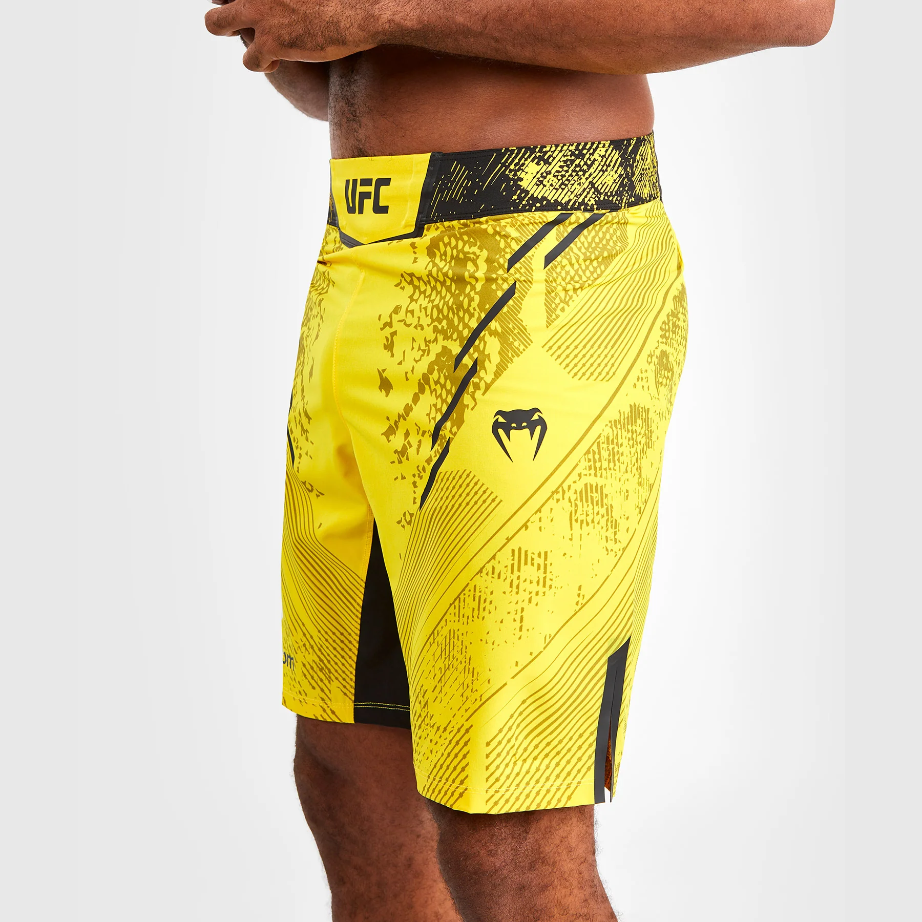 UFC Adrenaline by Venum Authentic Fight Night Men's Fight Short - Long Fit - Yellow - Image 5