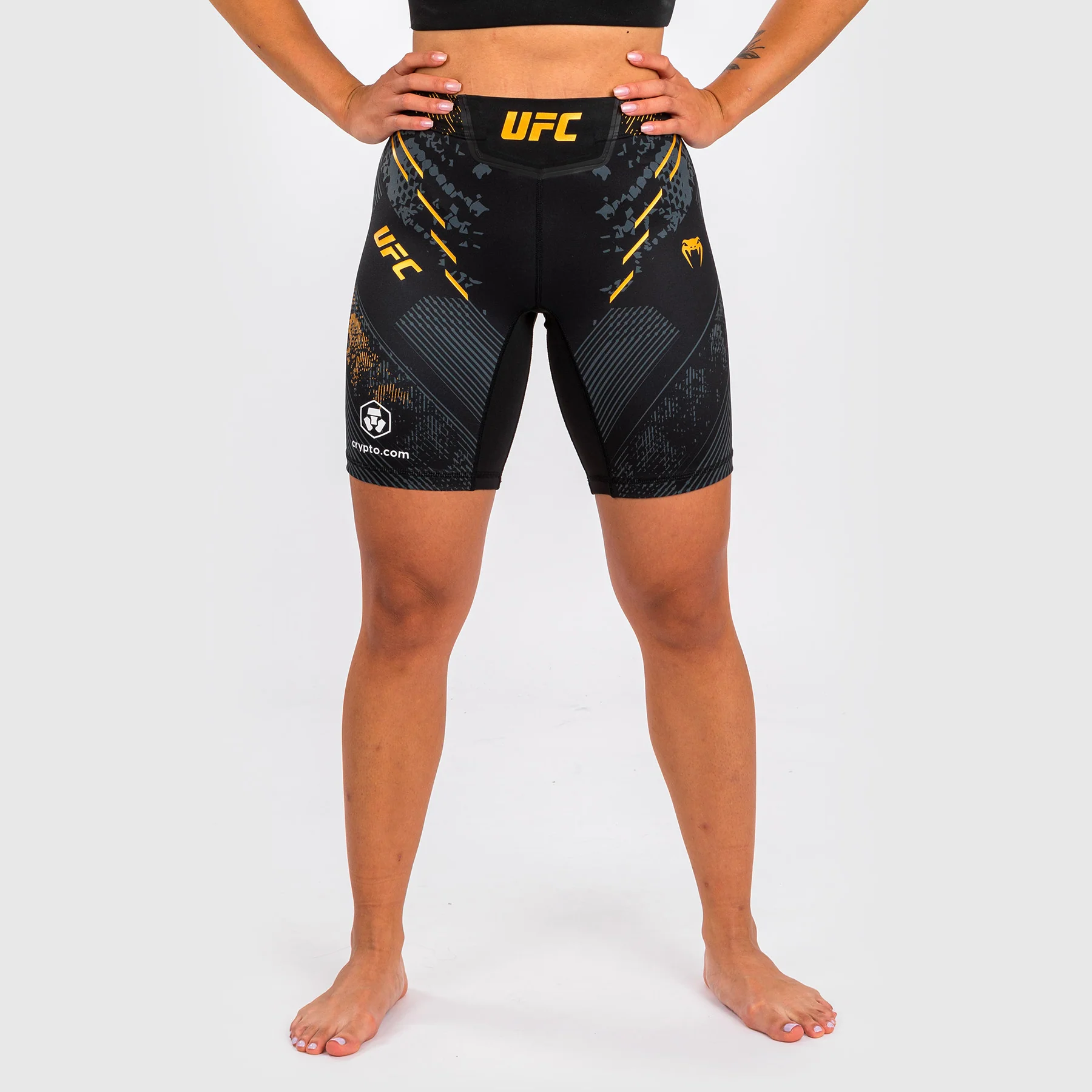 UFC Adrenaline by Venum Authentic Fight Night Women’s Vale Tudo Short - Long Fit - Champion