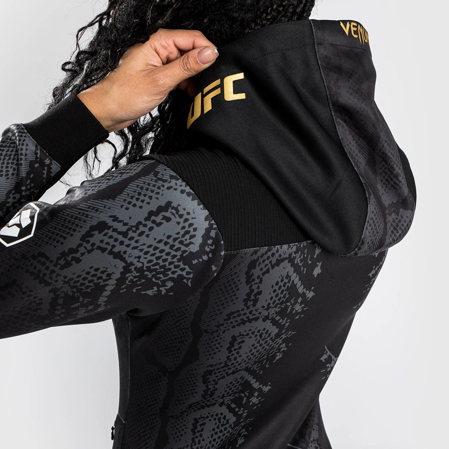 UFC Adrenaline by Venum Authentic Fight Night  Women’s Walkout Hoodie - Champion - Image 9