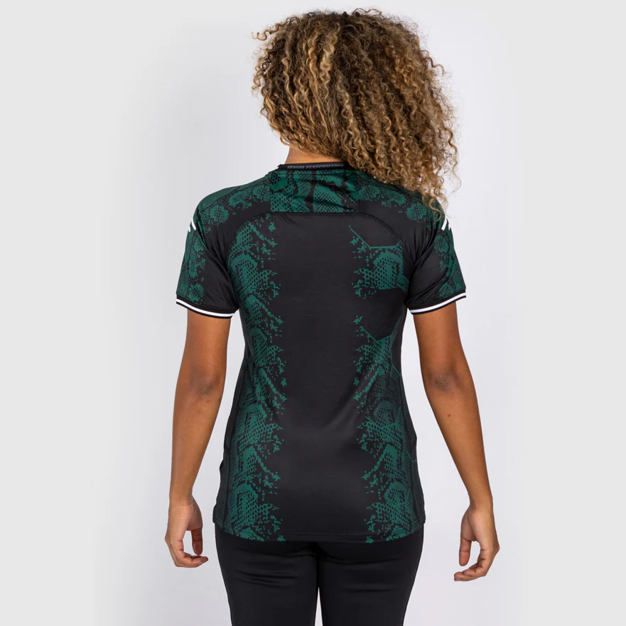 UFC Adrenaline by Venum Authentic Fight Night Women’s Walkout Jersey - Emerald Edition - Green/Black - Image 2