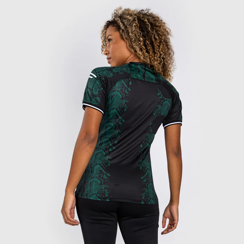 UFC Adrenaline by Venum Authentic Fight Night Women’s Walkout Jersey - Emerald Edition - Green/Black - Image 4