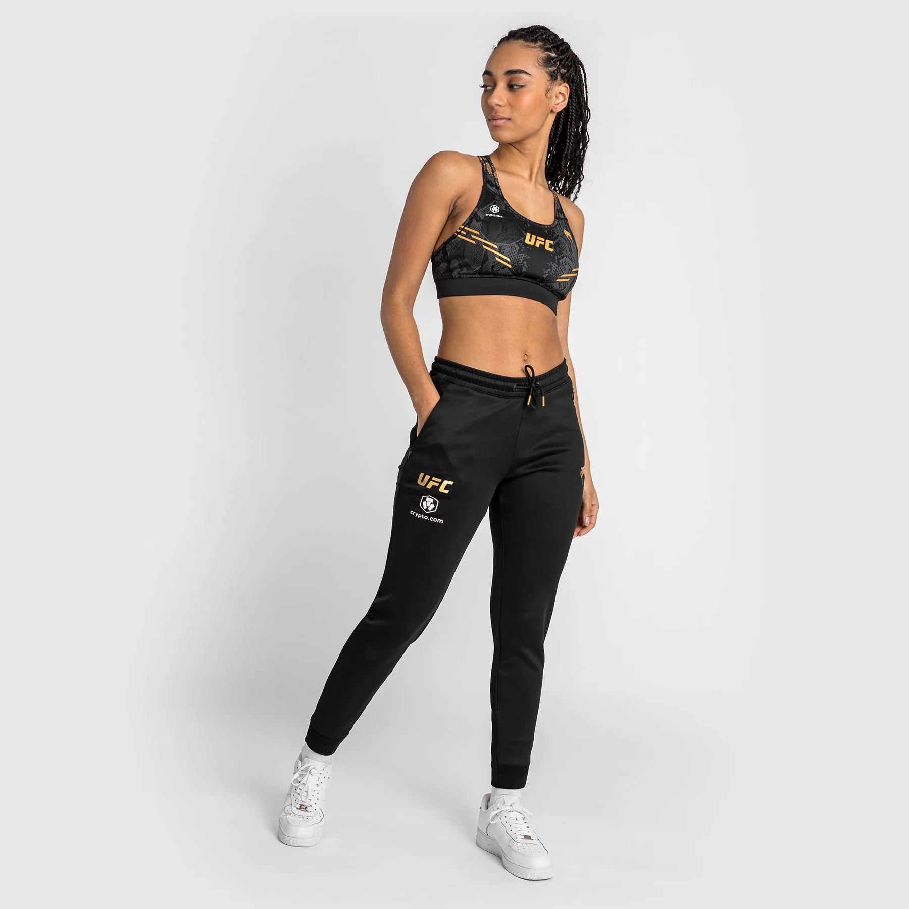 UFC Adrenaline by Venum Authentic Fight Night Women’s Walkout Pant - Champion - Image 2