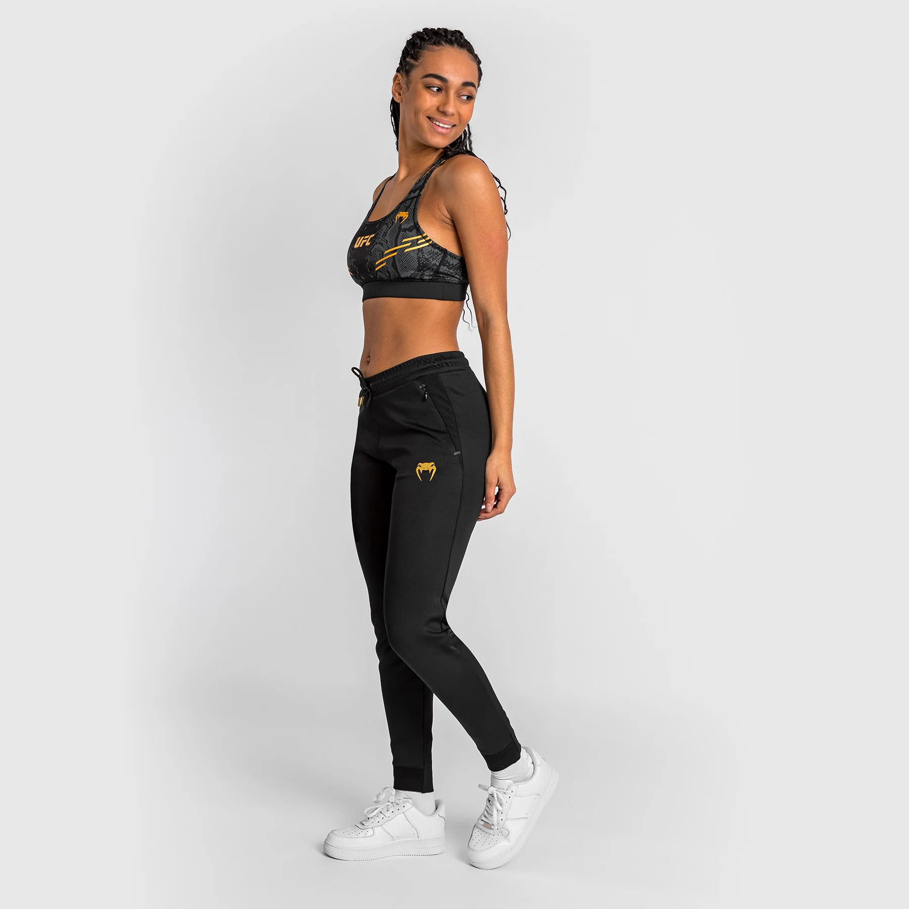 UFC Adrenaline by Venum Authentic Fight Night Women’s Walkout Pant - Champion - Image 3