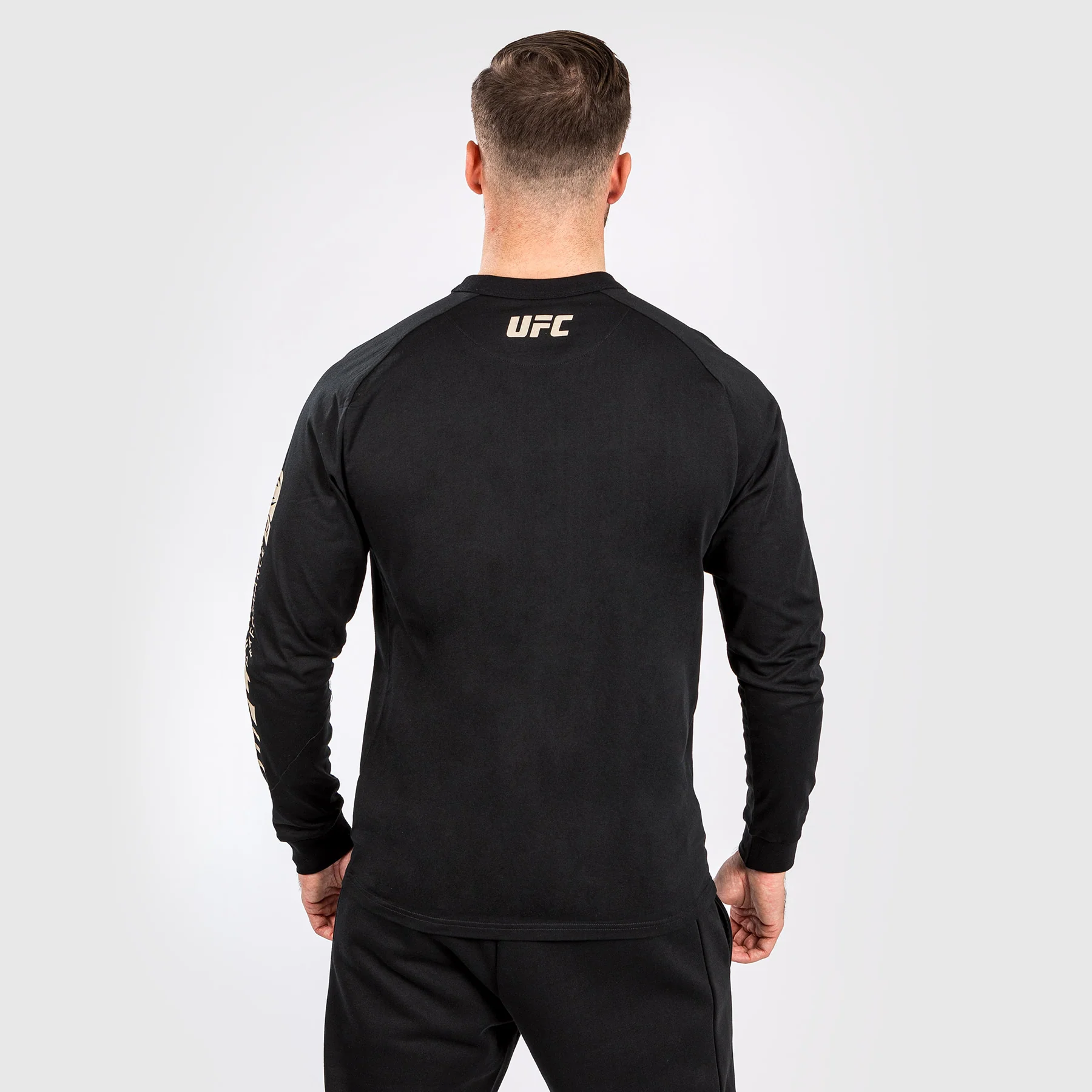 UFC Adrenaline by Venum Fight Week Men’s Long-sleeve T-shirt - Black - Image 2