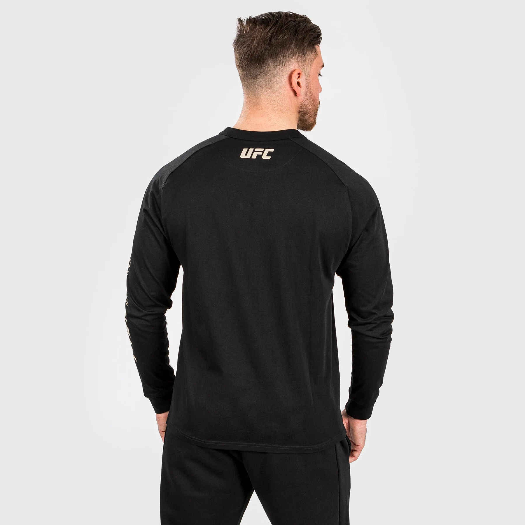UFC Adrenaline by Venum Fight Week Men’s Long-sleeve T-shirt - Black - Image 6