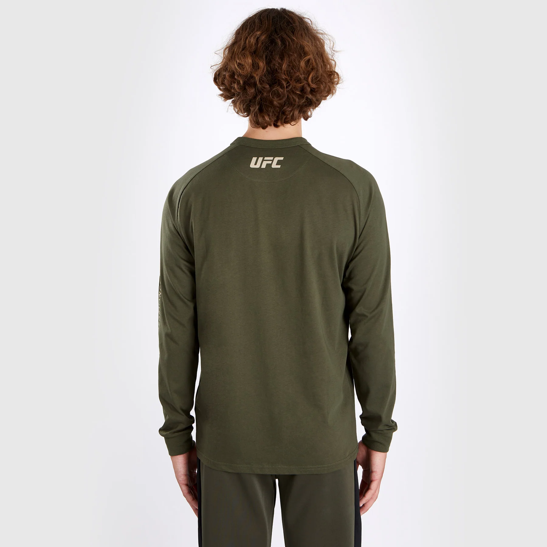 UFC Adrenaline by Venum Fight Week Men’s Long-sleeve T-shirt - Khaki - Image 2