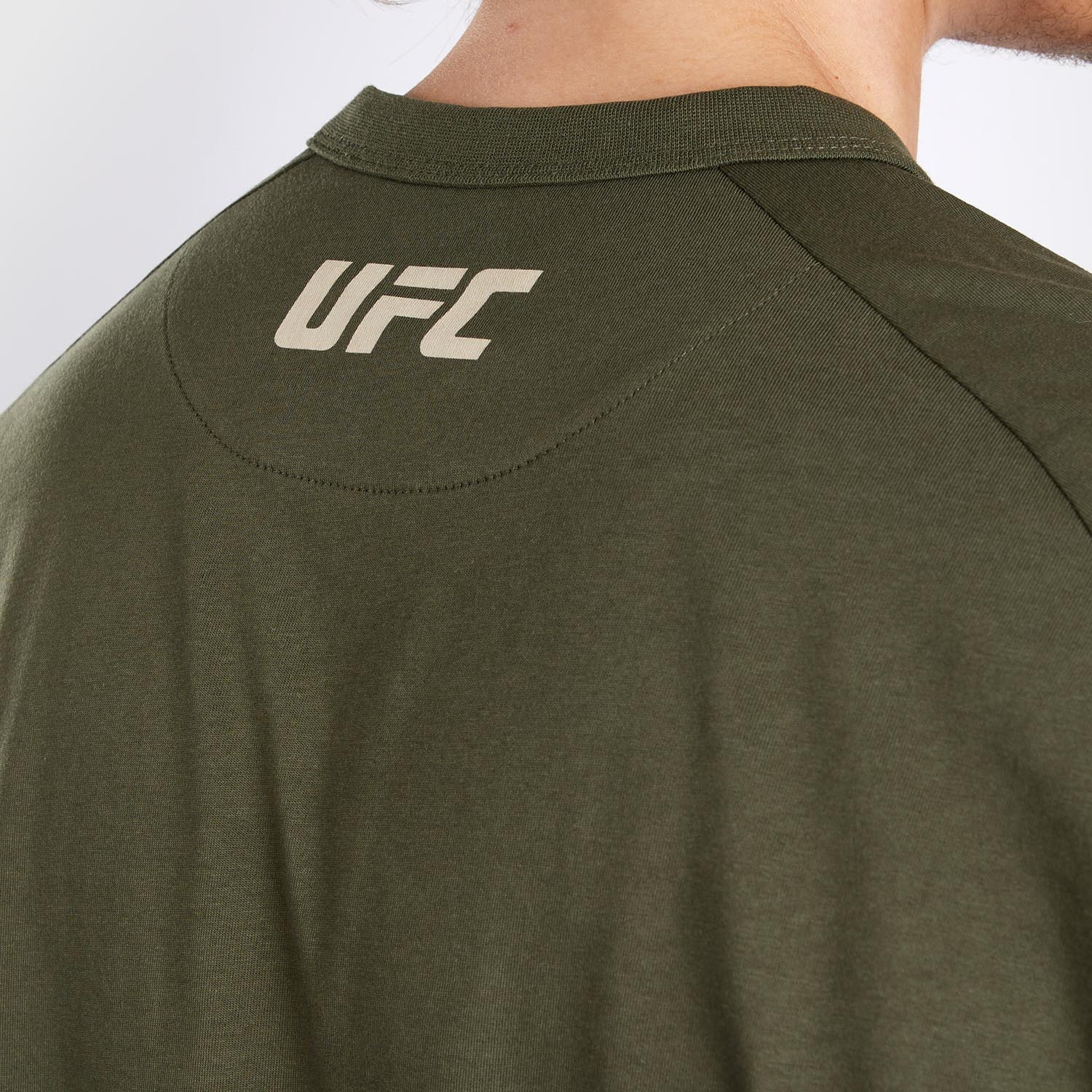 UFC Adrenaline by Venum Fight Week Men’s Long-sleeve T-shirt - Khaki - Image 3